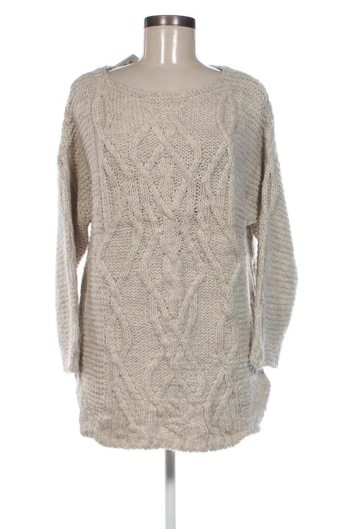 Dámský svetr Zara Knitwear, Velikost L, Barva Béžová, Cena  439,00 Kč