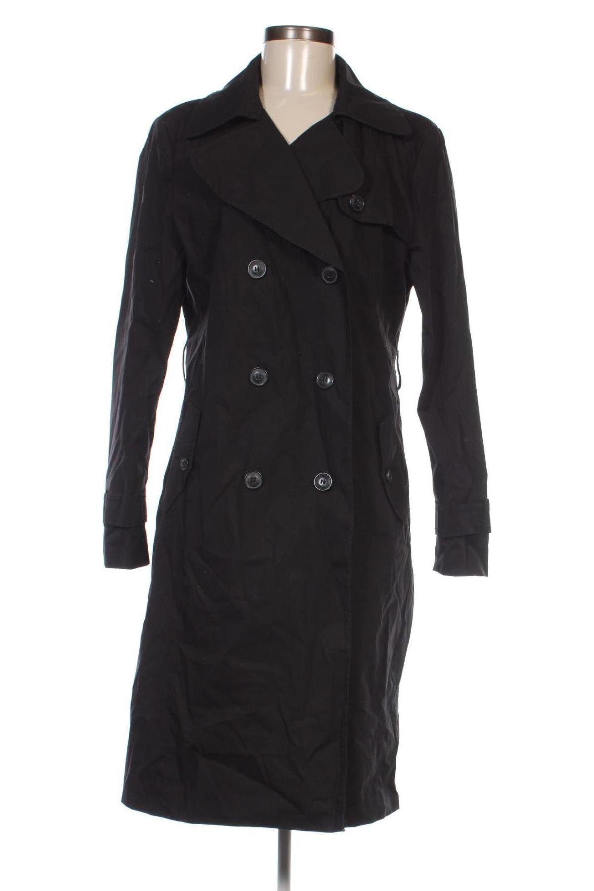 Damen Trenchcoat H&M, Größe L, Farbe Schwarz, Preis 47,99 €