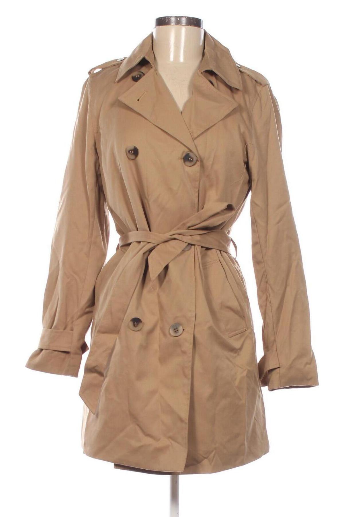 Damen Trench Coat VILA, Größe S, Farbe Beige, Preis € 28,99