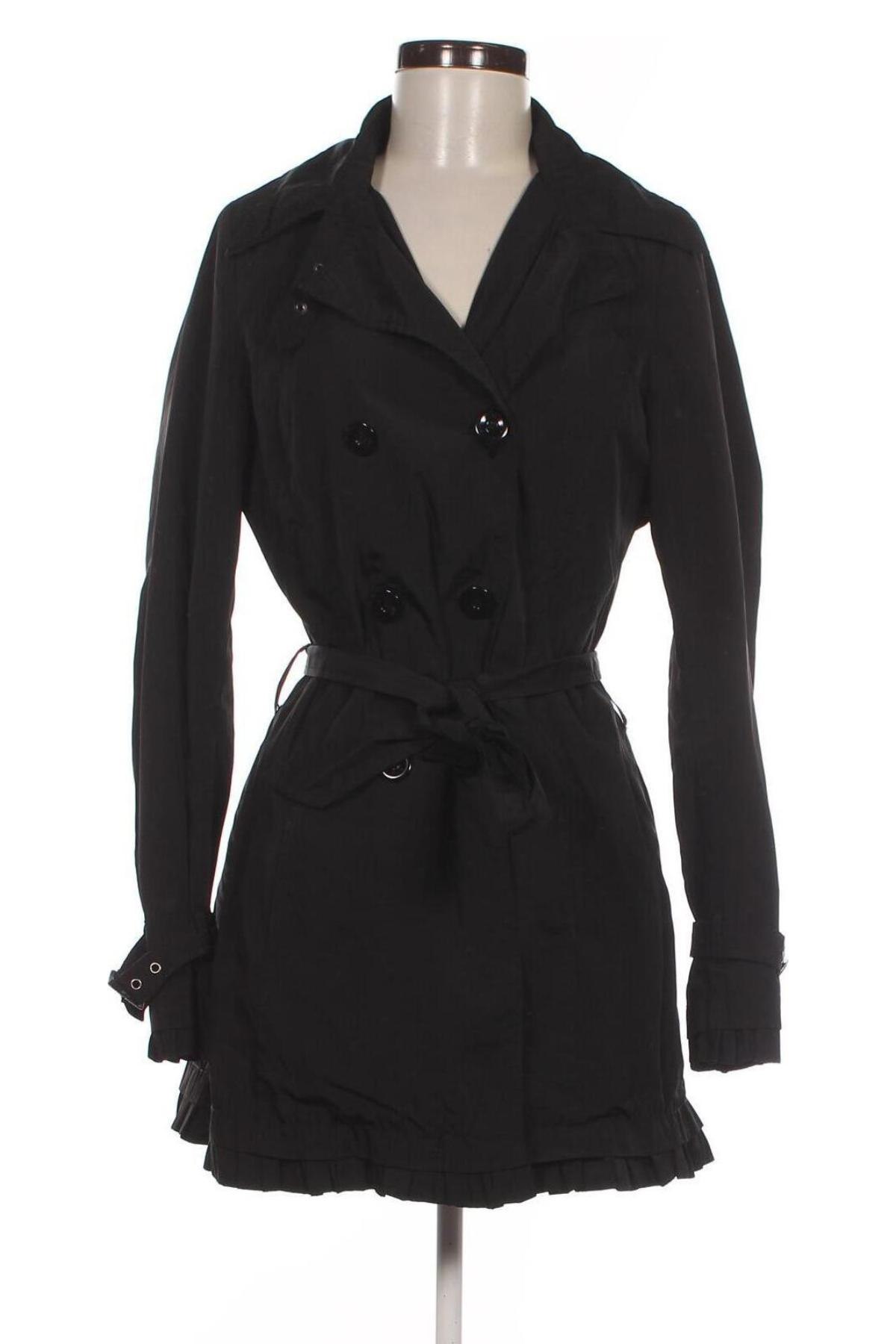 Trench de femei Zabaione, Mărime M, Culoare Negru, Preț 171,99 Lei