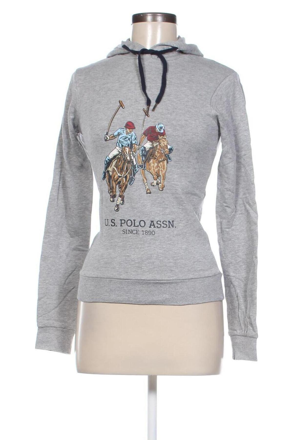 Дамски суичър U.S. Polo Assn., Размер XXS, Цвят Сив, Цена 48,49 лв.