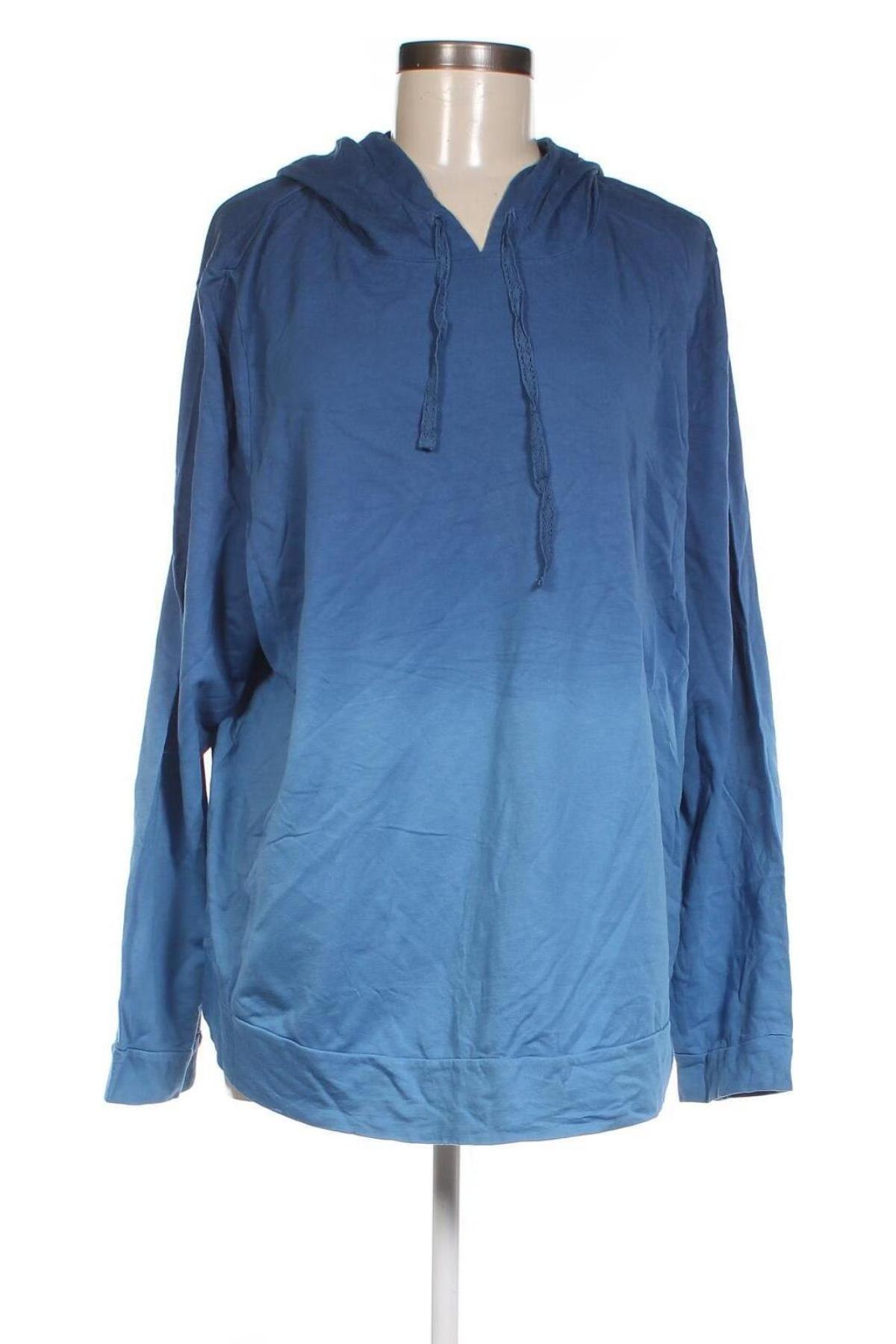 Damen Sweatshirt Ulla Popken, Größe XXL, Farbe Blau, Preis 21,99 €