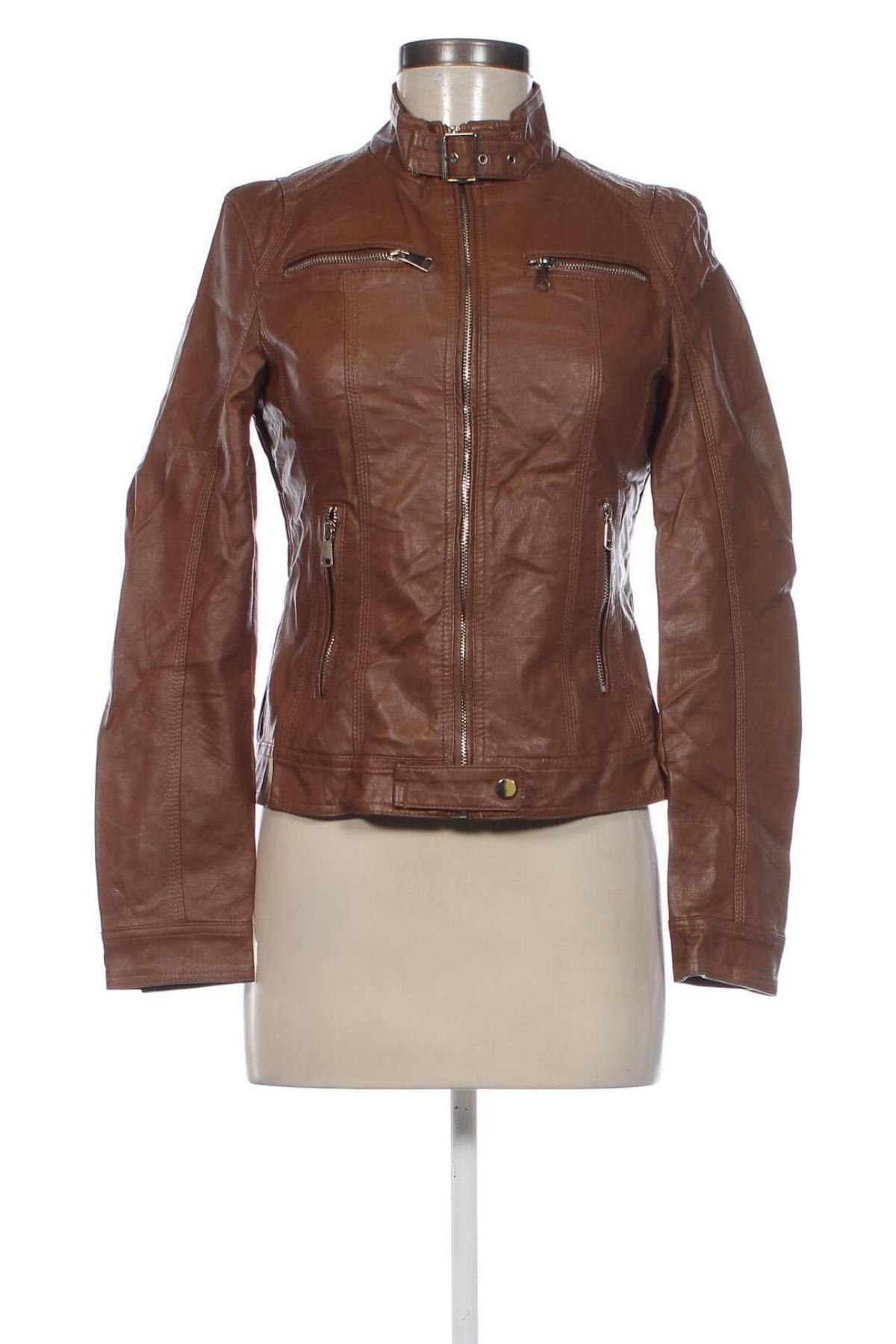 Damen Lederjacke, Größe S, Farbe Braun, Preis 40,99 €