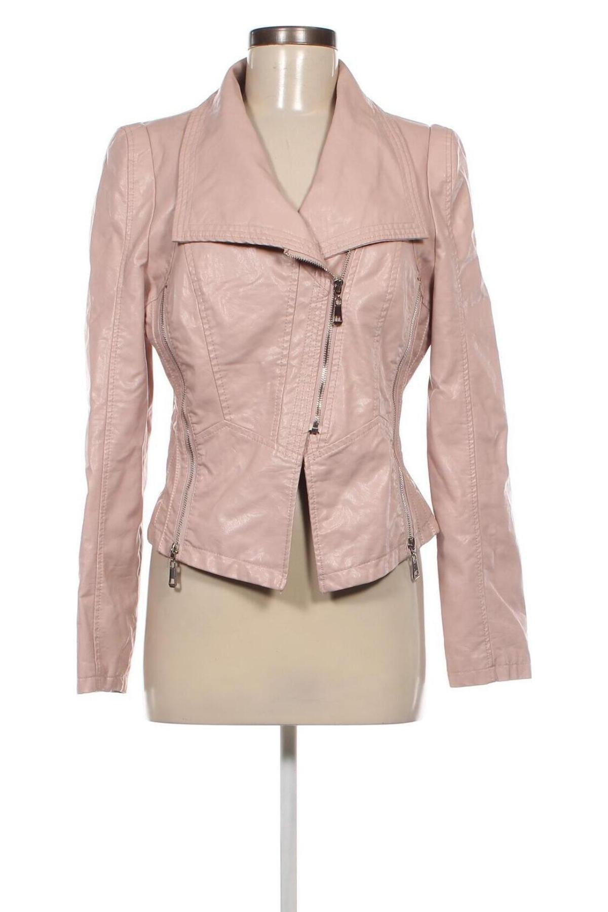 Damen Lederjacke, Größe L, Farbe Rosa, Preis 29,67 €