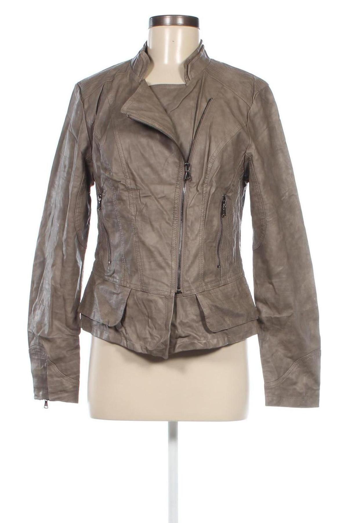 Damen Lederjacke Cassis, Größe L, Farbe Beige, Preis € 62,49