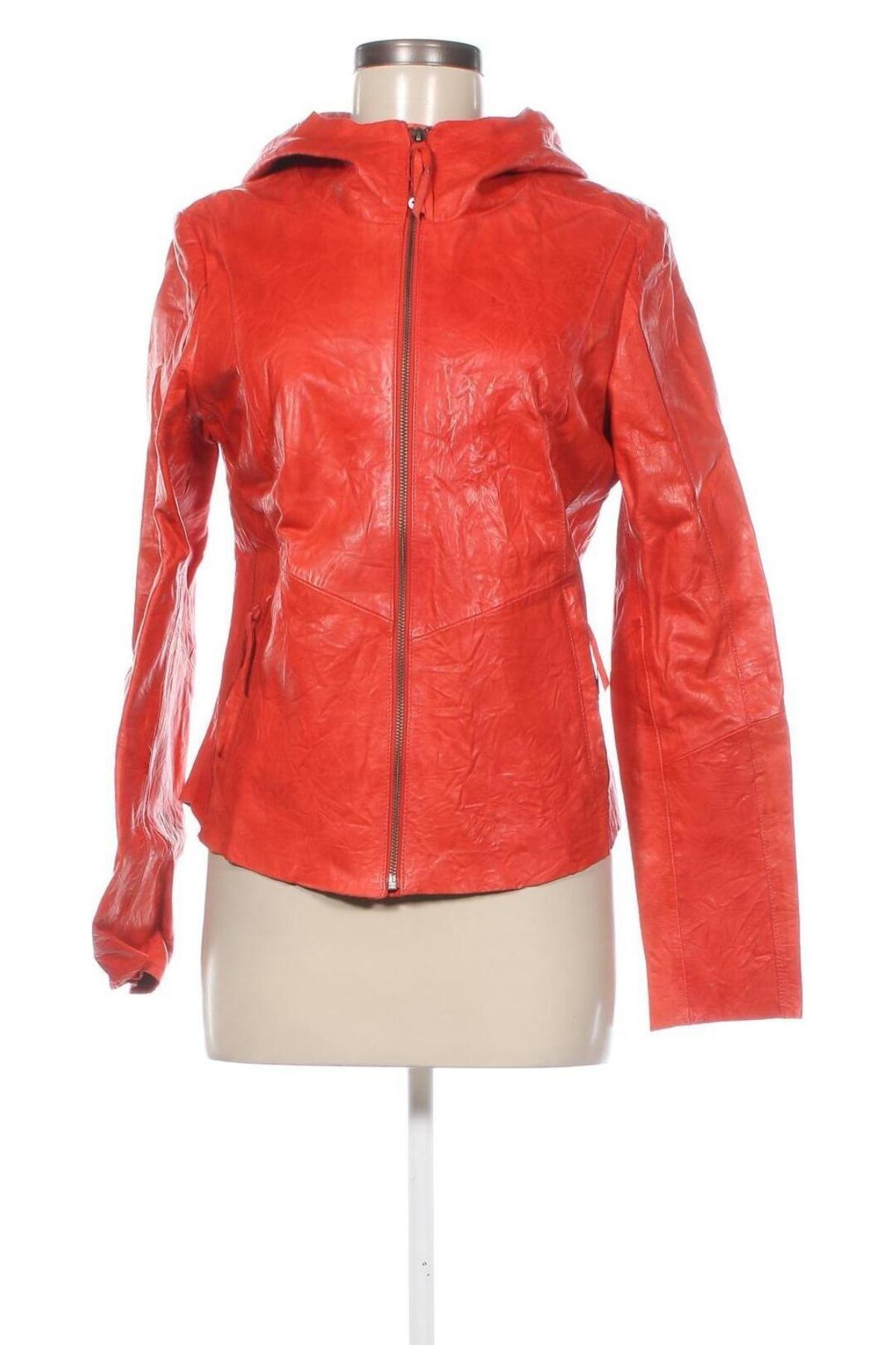 Damen Lederjacke Freaky Nation, Größe L, Farbe Rot, Preis 138,99 €