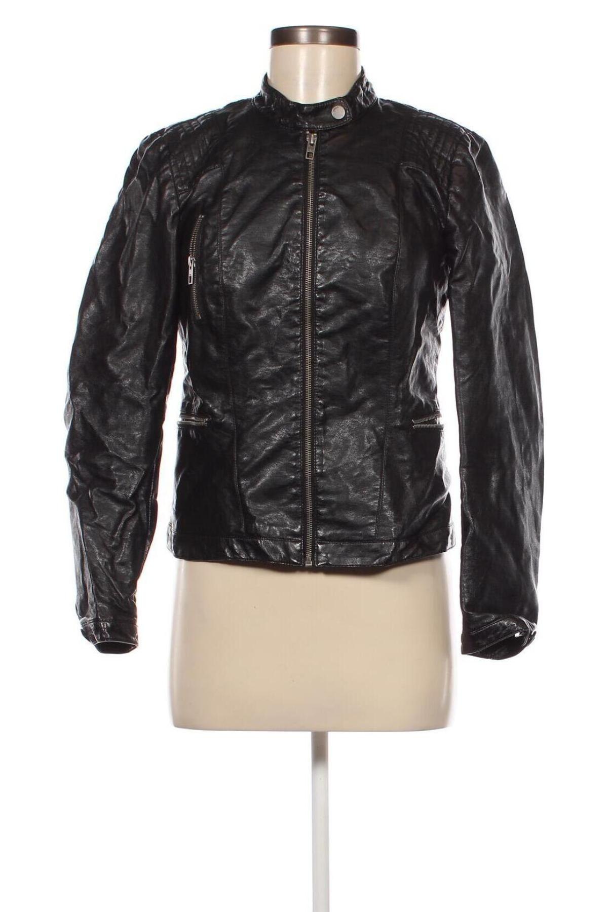 Damen Lederjacke ONLY, Größe M, Farbe Schwarz, Preis € 28,99