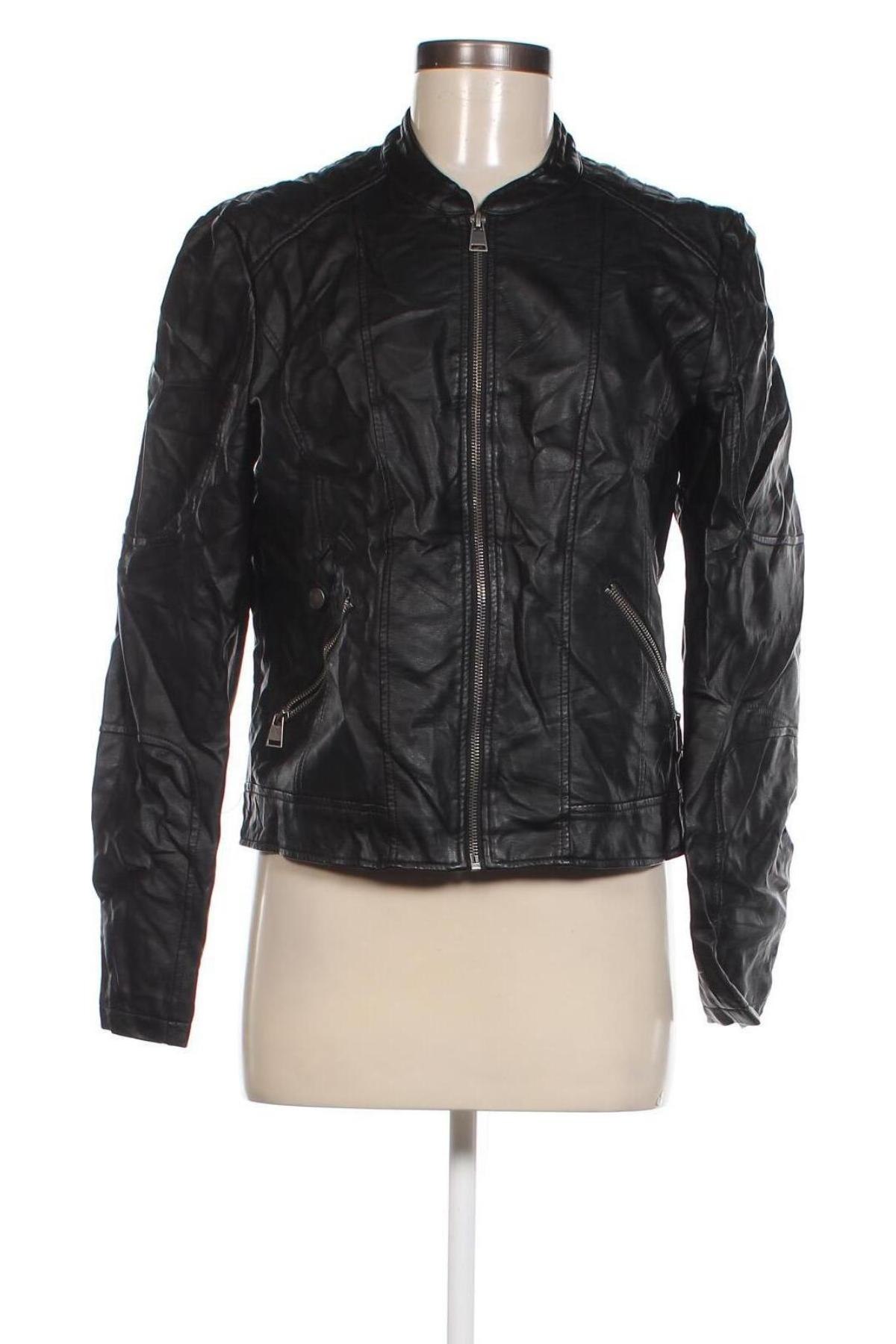 Damen Lederjacke Vero Moda, Größe L, Farbe Schwarz, Preis 28,99 €