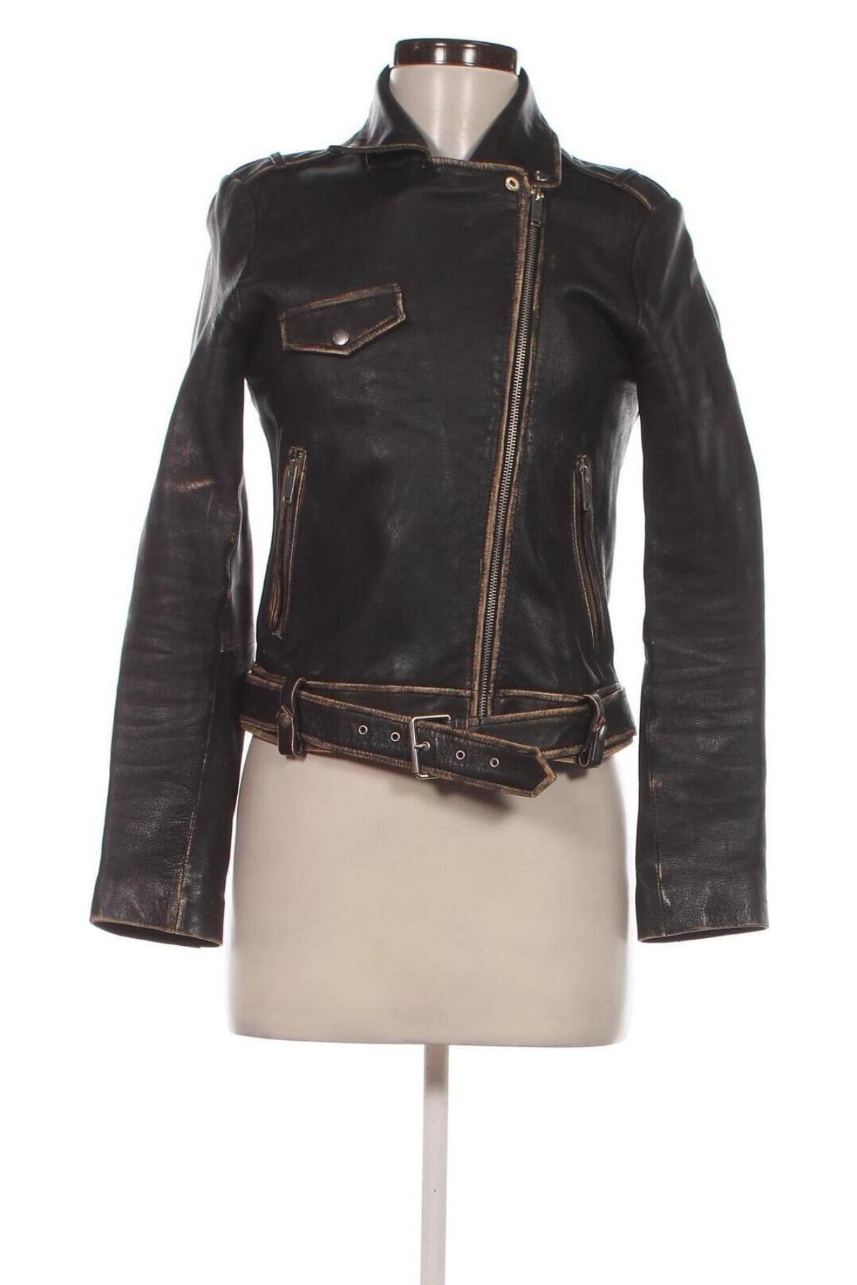 Damen Lederjacke Zara, Größe M, Farbe Braun, Preis € 122,94