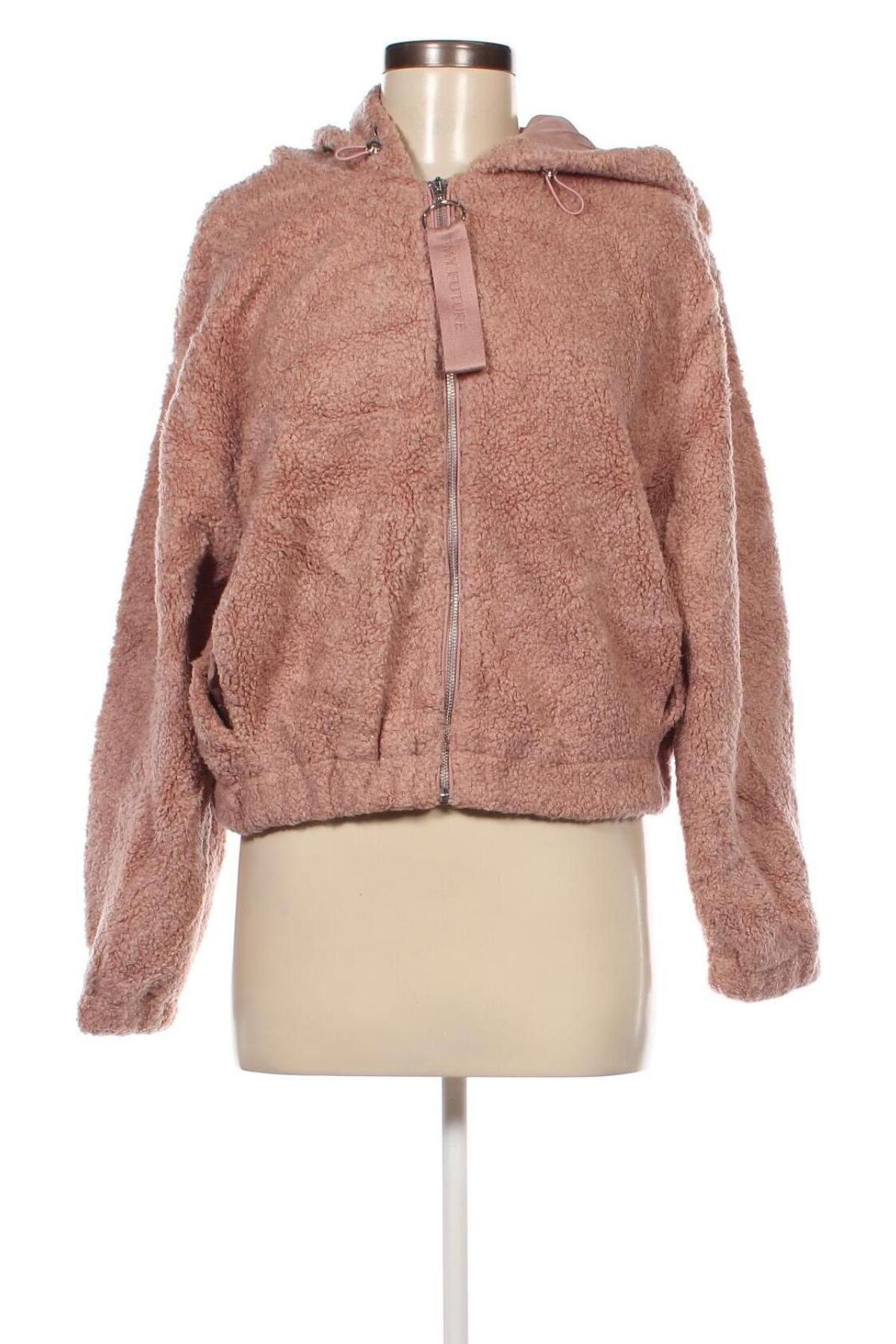 Damenmantel Bershka, Größe L, Farbe Aschrosa, Preis € 20,99