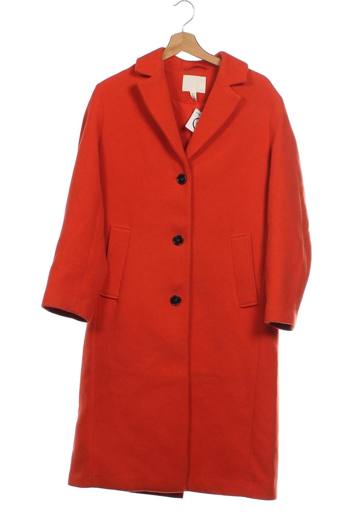 Damenmantel H&M, Größe XS, Farbe Rot, Preis € 29,67