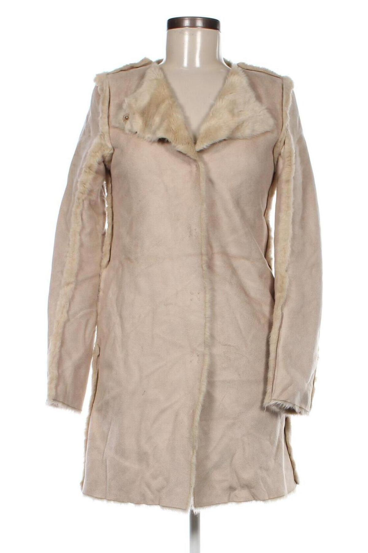 Damenmantel H&M, Größe XS, Farbe Beige, Preis 39,99 €