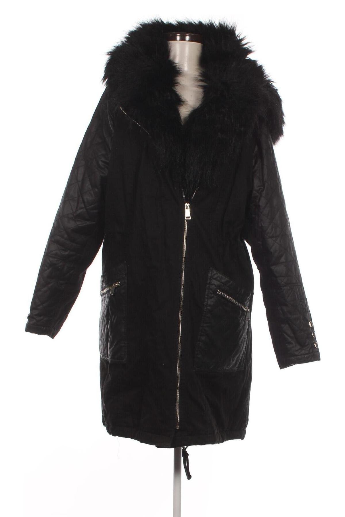 Damenmantel River Island, Größe XL, Farbe Schwarz, Preis 34,99 €