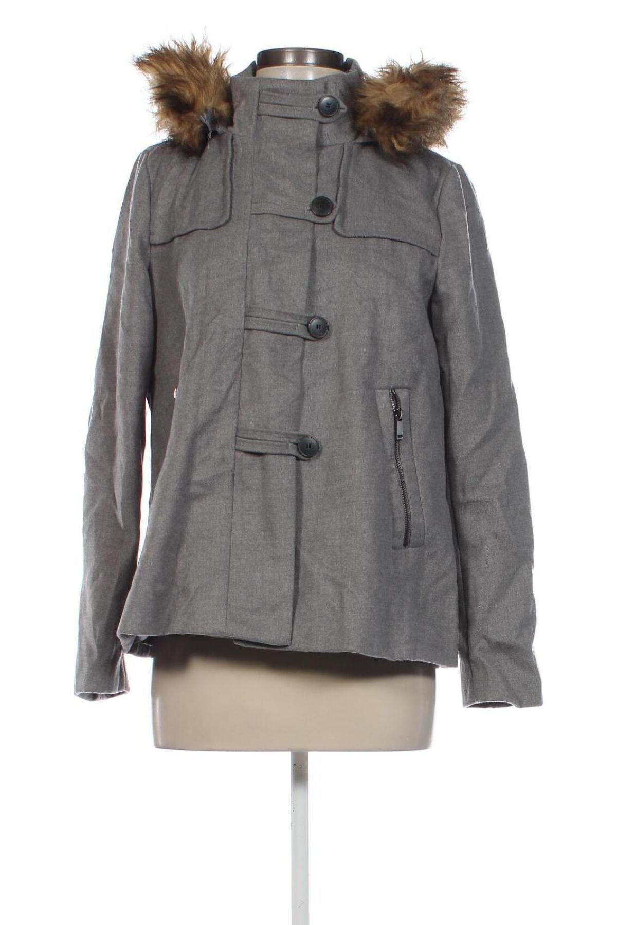 Damenmantel Zara, Größe S, Farbe Grau, Preis 47,99 €