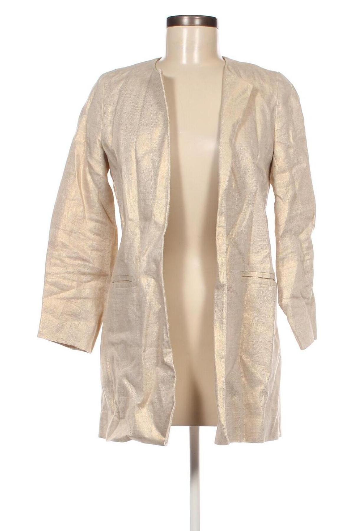 Damen Blazer Zara, Größe XS, Farbe Beige, Preis 33,99 €