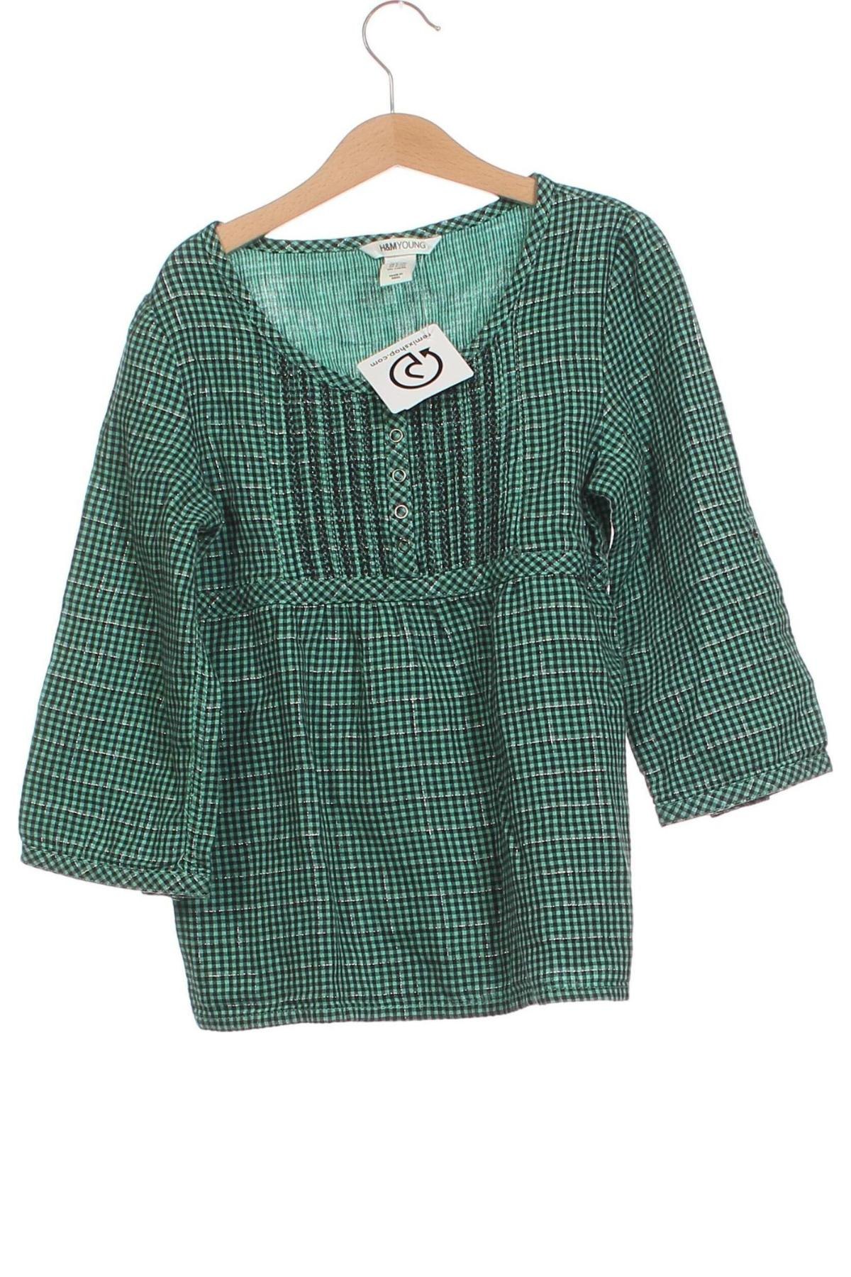 Kinder Shirt H&M, Größe 8-9y/ 134-140 cm, Farbe Grün, Preis € 6,14