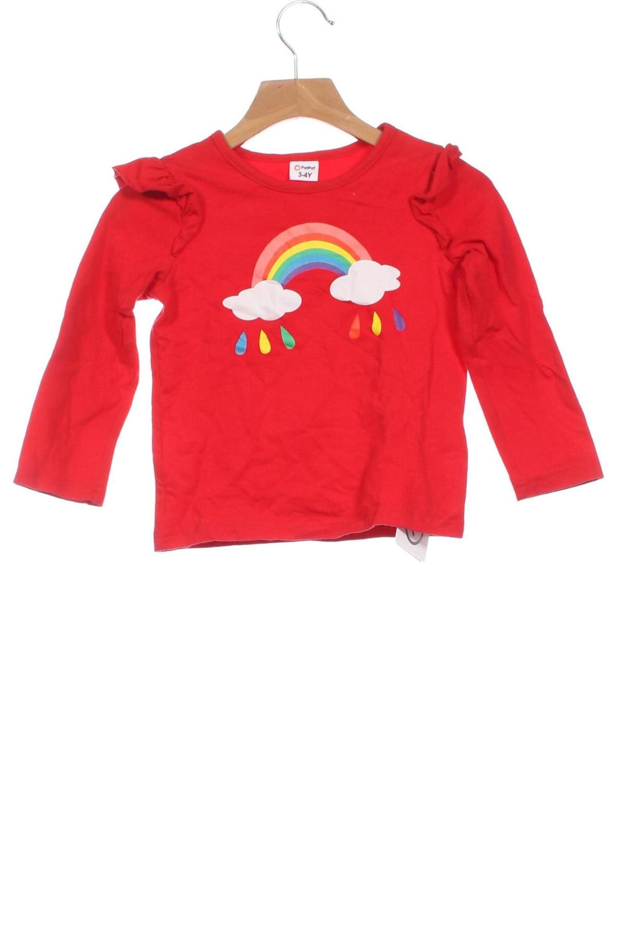 Bluză pentru copii PatPat, Mărime 3-4y/ 104-110 cm, Culoare Roșu, Preț 20,99 Lei