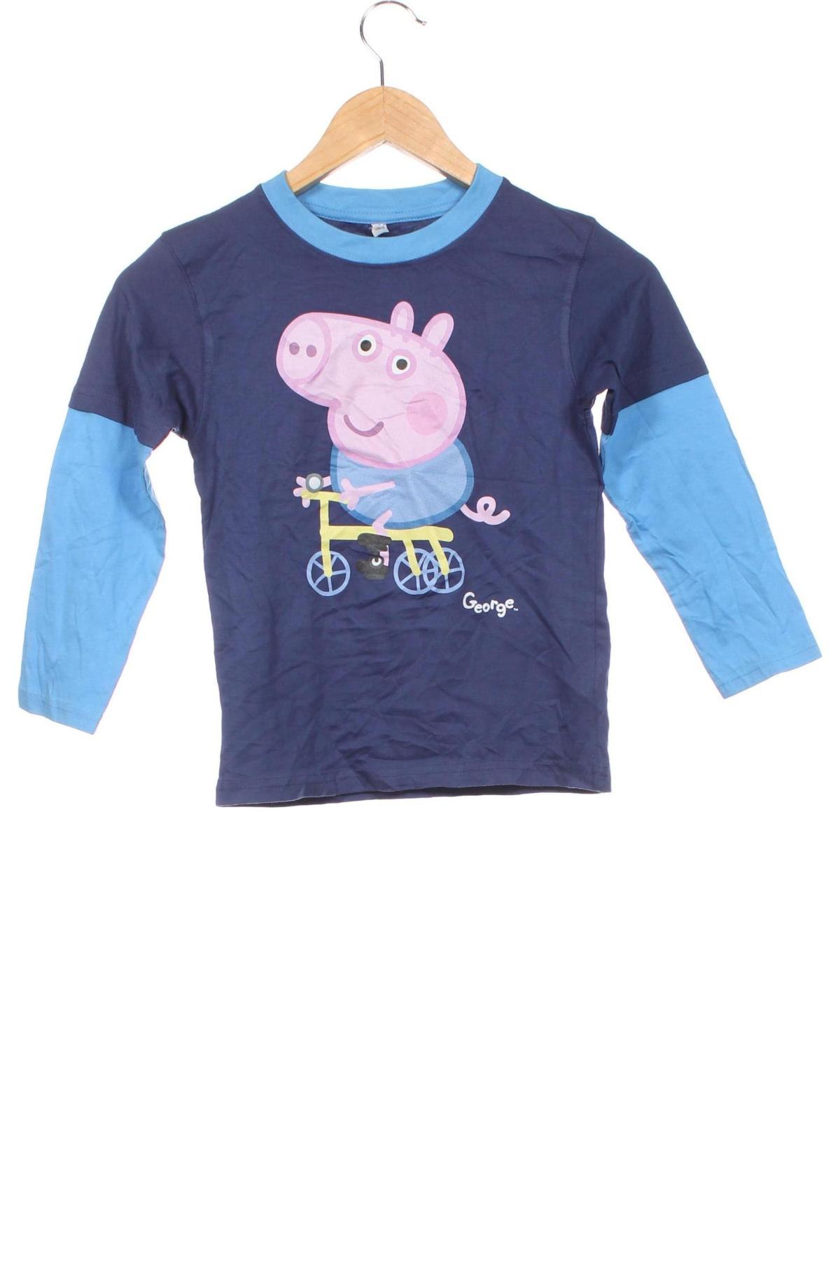 Kinder Shirt Peppa Pig, Größe 6-7y/ 122-128 cm, Farbe Blau, Preis 12,99 €