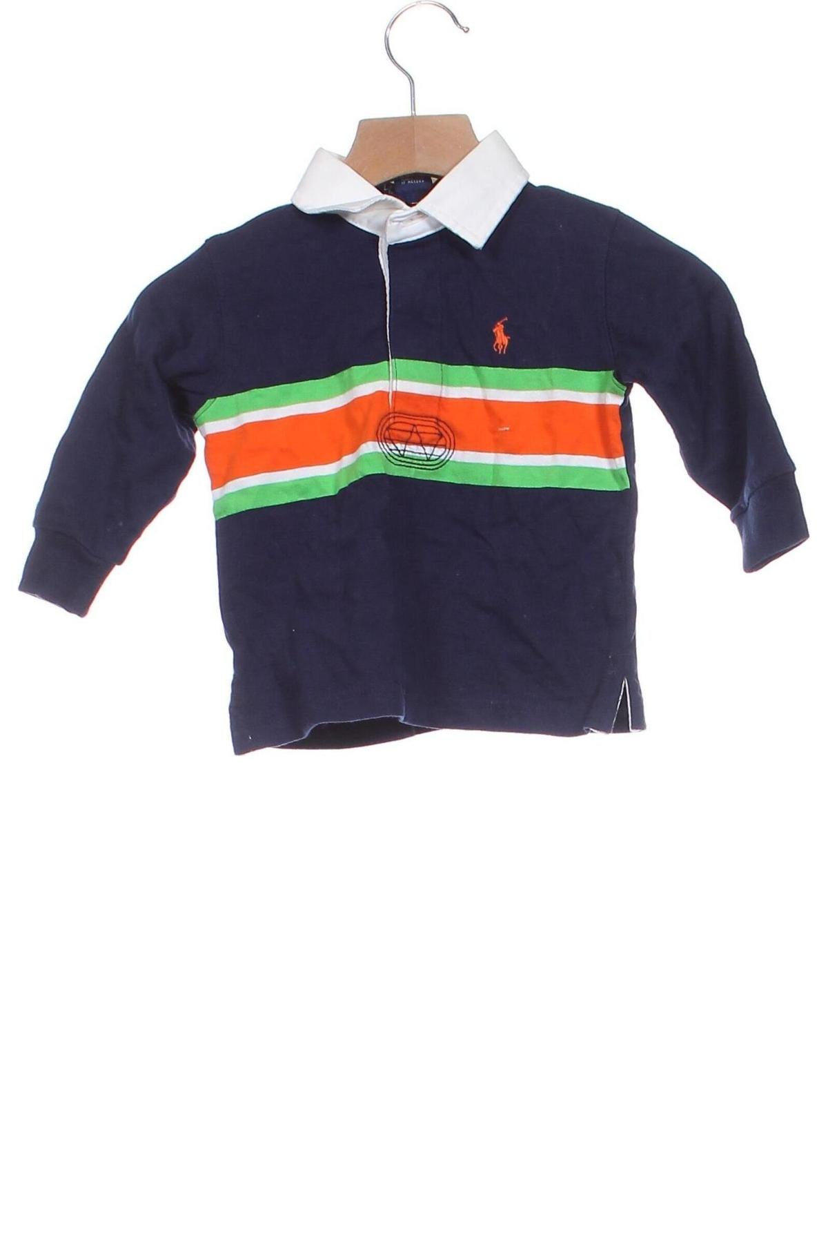 Kinder Shirt Polo By Ralph Lauren, Größe 9-12m/ 74-80 cm, Farbe Blau, Preis € 14,00