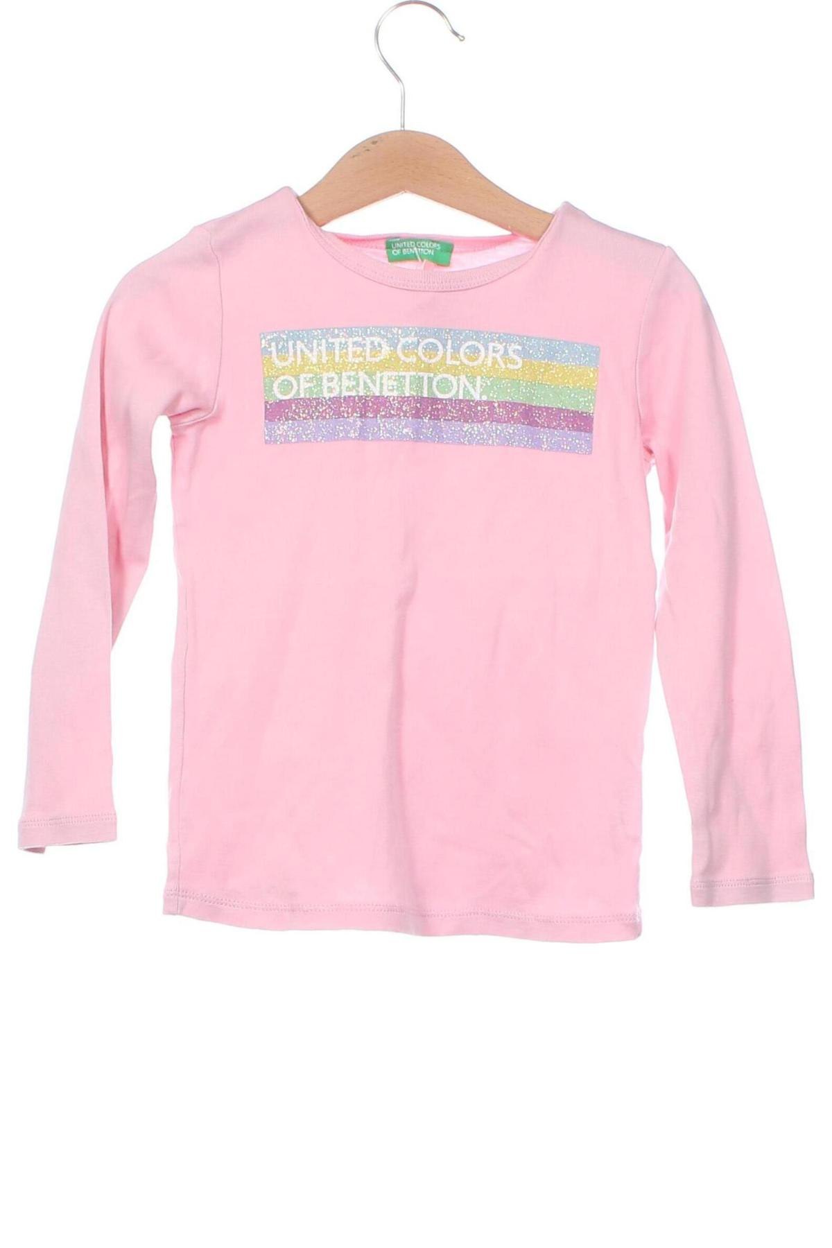 Bluză pentru copii United Colors Of Benetton, Mărime 3-4y/ 104-110 cm, Culoare Roz, Preț 75,74 Lei