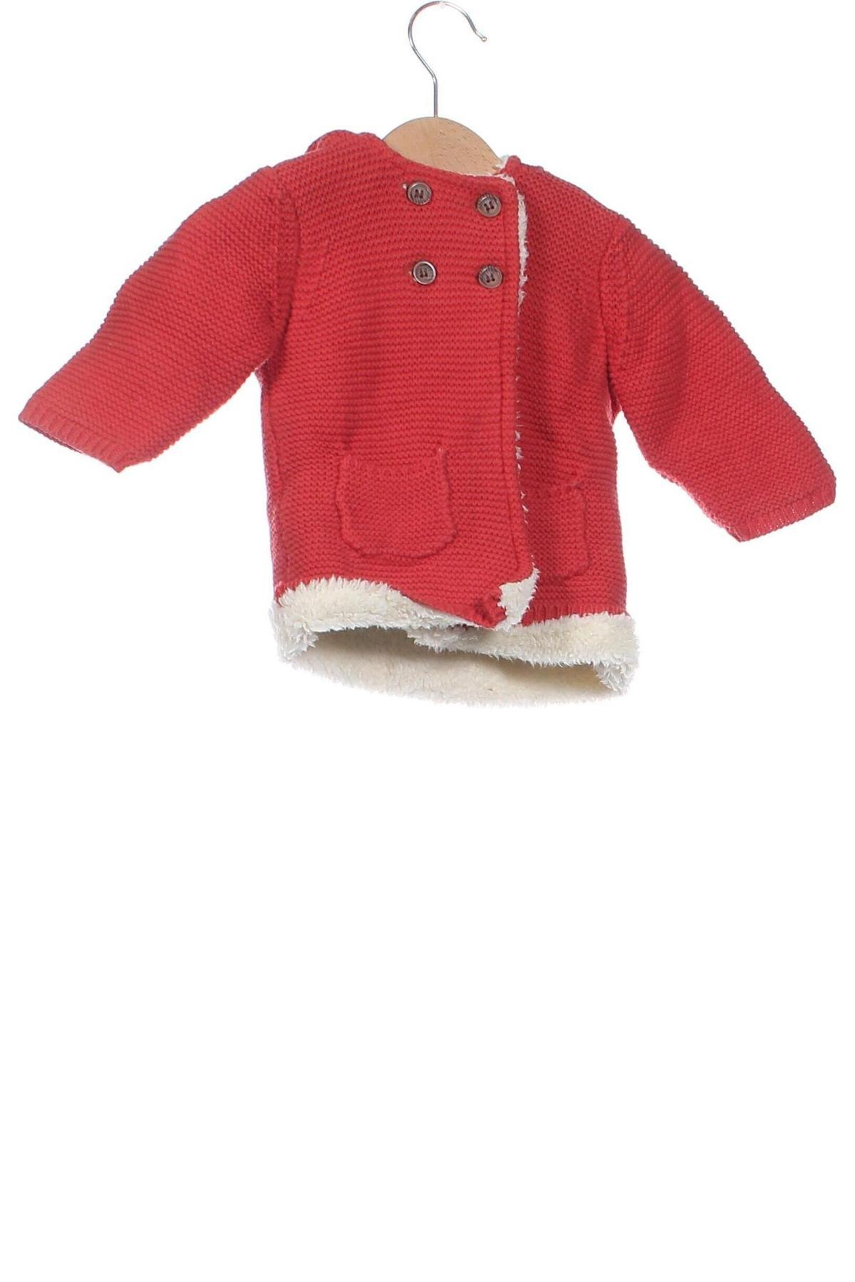 Kinder Strickjacke, Größe 3-6m/ 62-68 cm, Farbe Rot, Preis 8,99 €