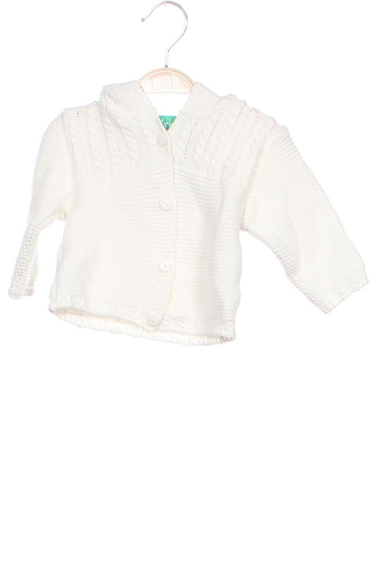 Kinder Strickjacke, Größe 12-18m/ 80-86 cm, Farbe Weiß, Preis € 8,70