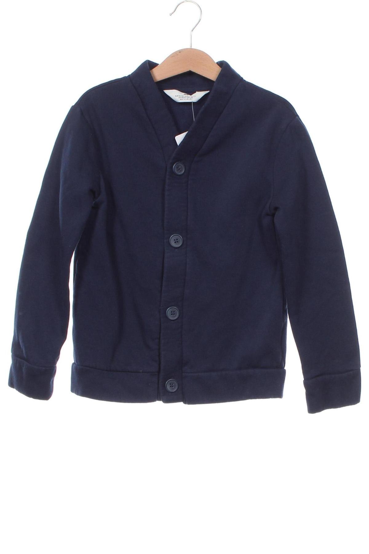 Kinder Strickjacke H&M, Größe 6-7y/ 122-128 cm, Farbe Blau, Preis 8,62 €