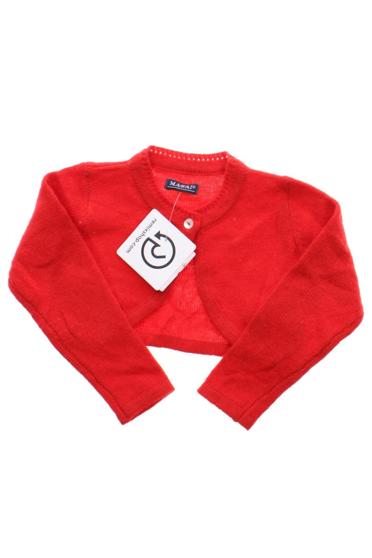 Kinder Strickjacke Manai, Größe 9-12m/ 74-80 cm, Farbe Rot, Preis 9,49 €