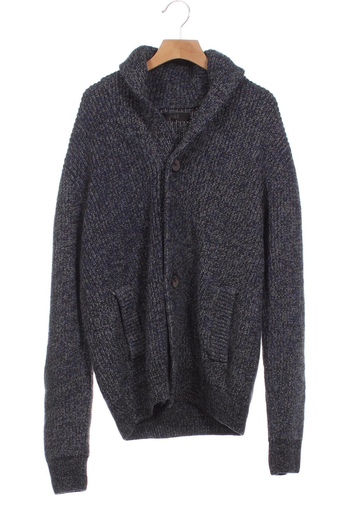 Kinder Strickjacke Marks & Spencer, Größe 11-12y/ 152-158 cm, Farbe Blau, Preis 16,49 €