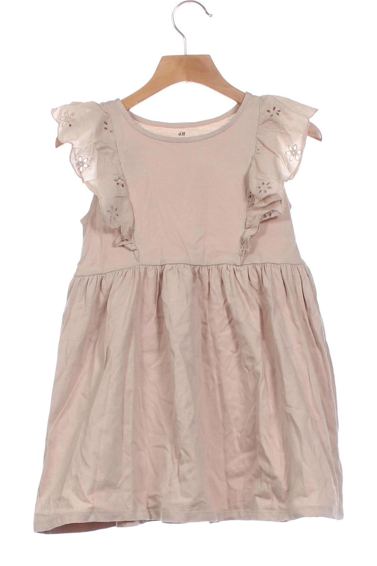 Kinderkleid H&M, Größe 4-5y/ 110-116 cm, Farbe Beige, Preis 9,99 €