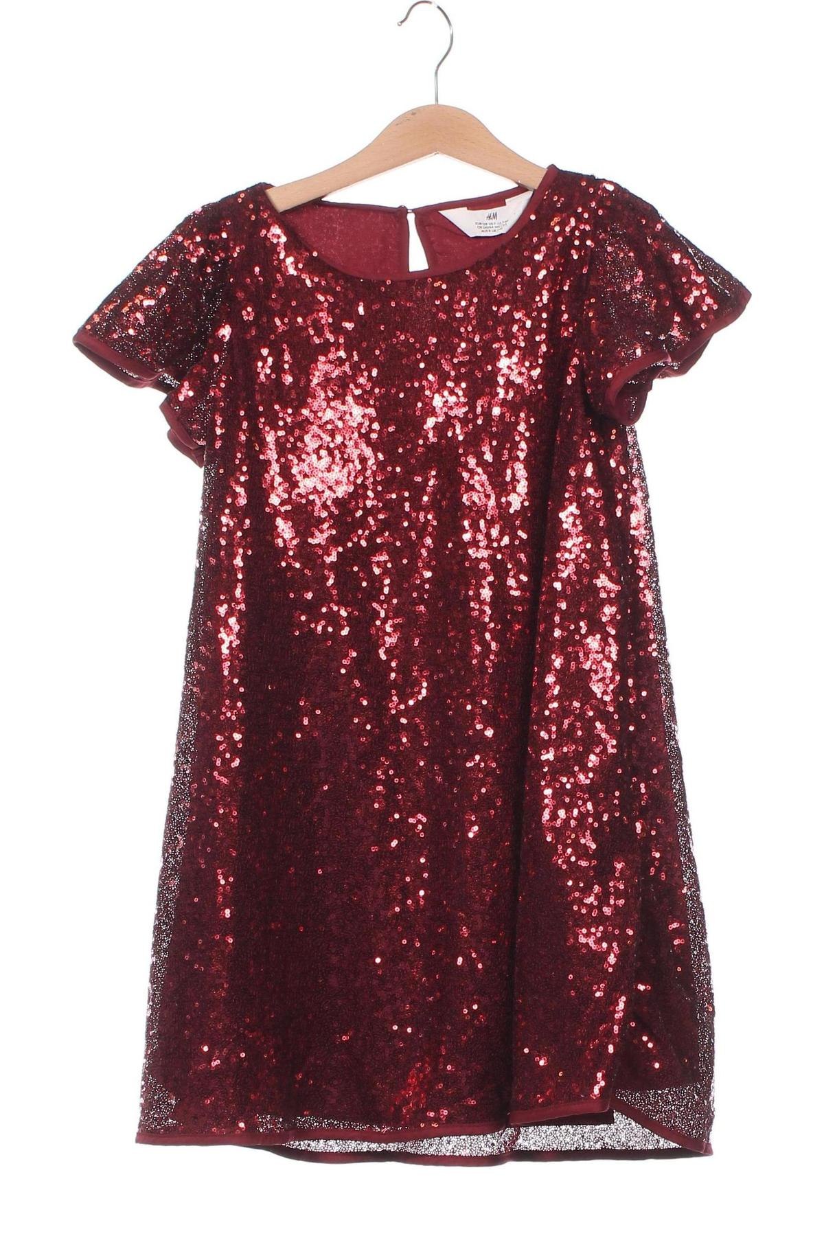 Kinderkleid H&M, Größe 7-8y/ 128-134 cm, Farbe Rot, Preis € 9,99