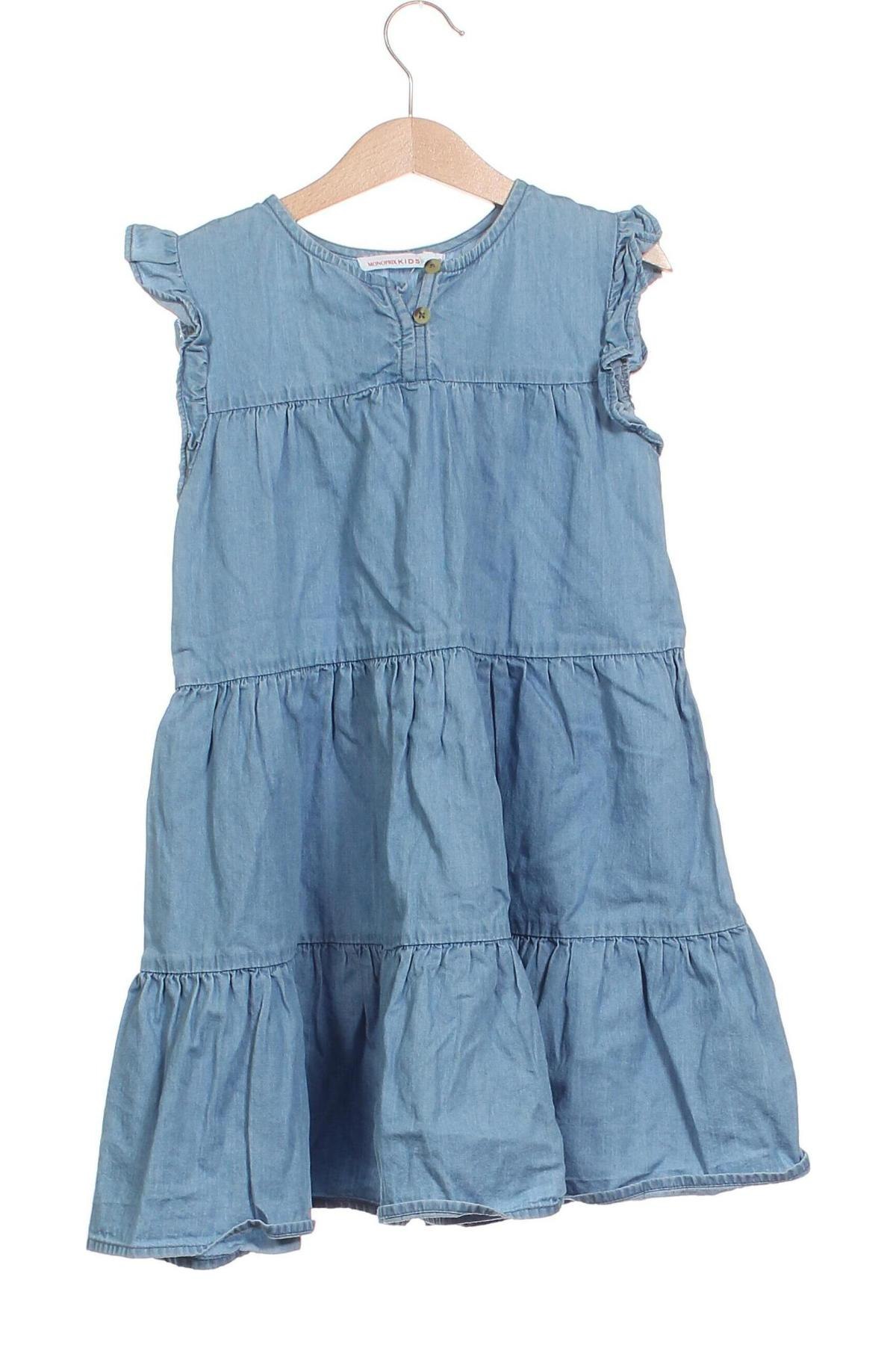 Kinderkleid Monoprix, Größe 7-8y/ 128-134 cm, Farbe Blau, Preis € 12,28