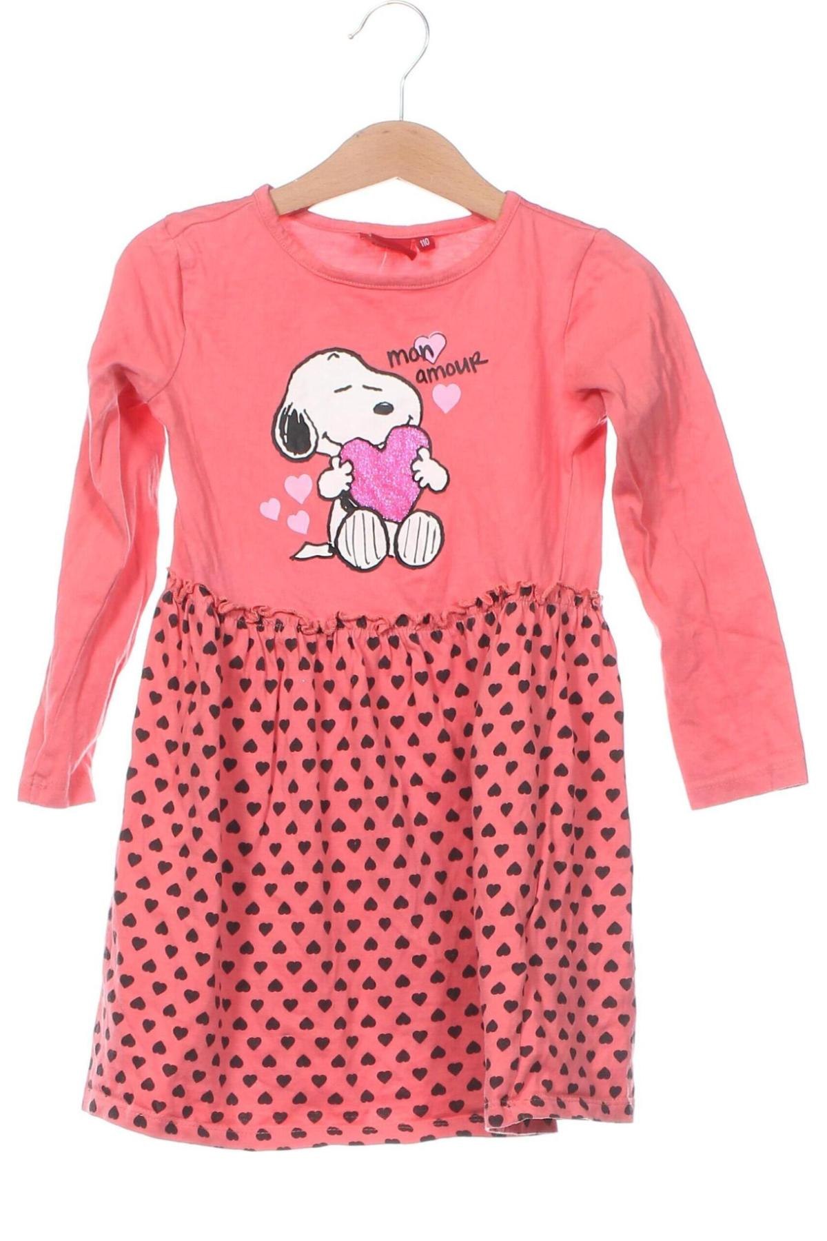 Rochie pentru copii Peanuts, Mărime 3-4y/ 104-110 cm, Culoare Roșu, Preț 37,99 Lei