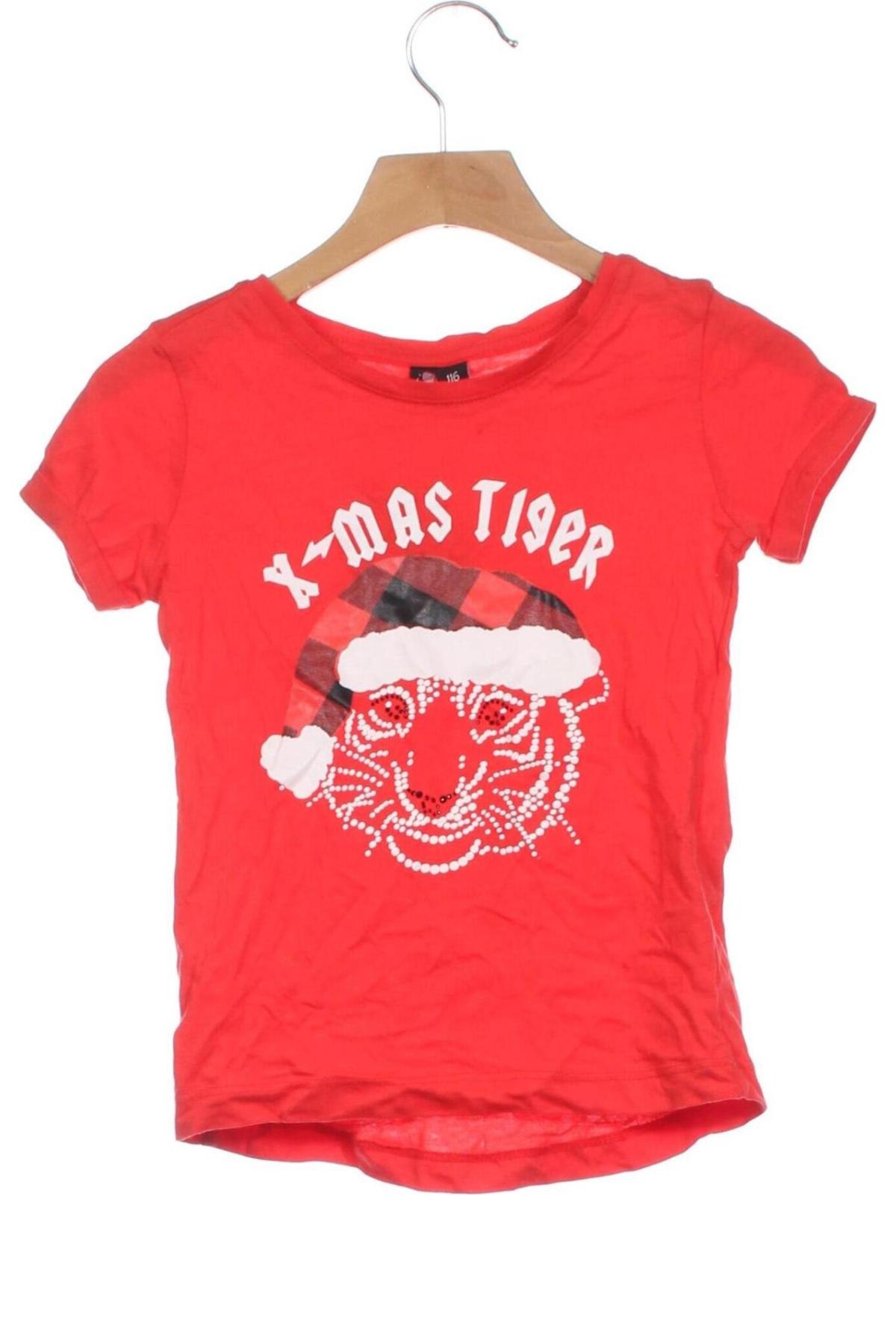 Kinder T-Shirt, Größe 4-5y/ 110-116 cm, Farbe Rot, Preis 11,49 €