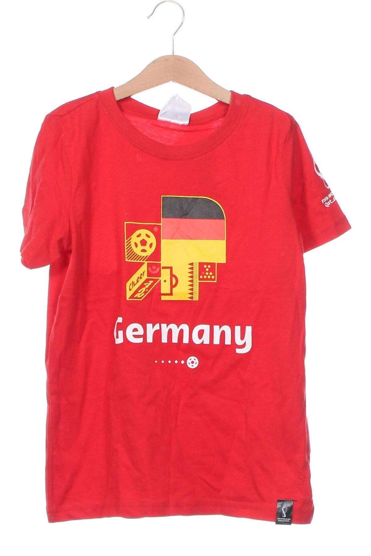 Kinder T-Shirt Fifa World Cup, Größe 8-9y/ 134-140 cm, Farbe Rot, Preis 12,49 €