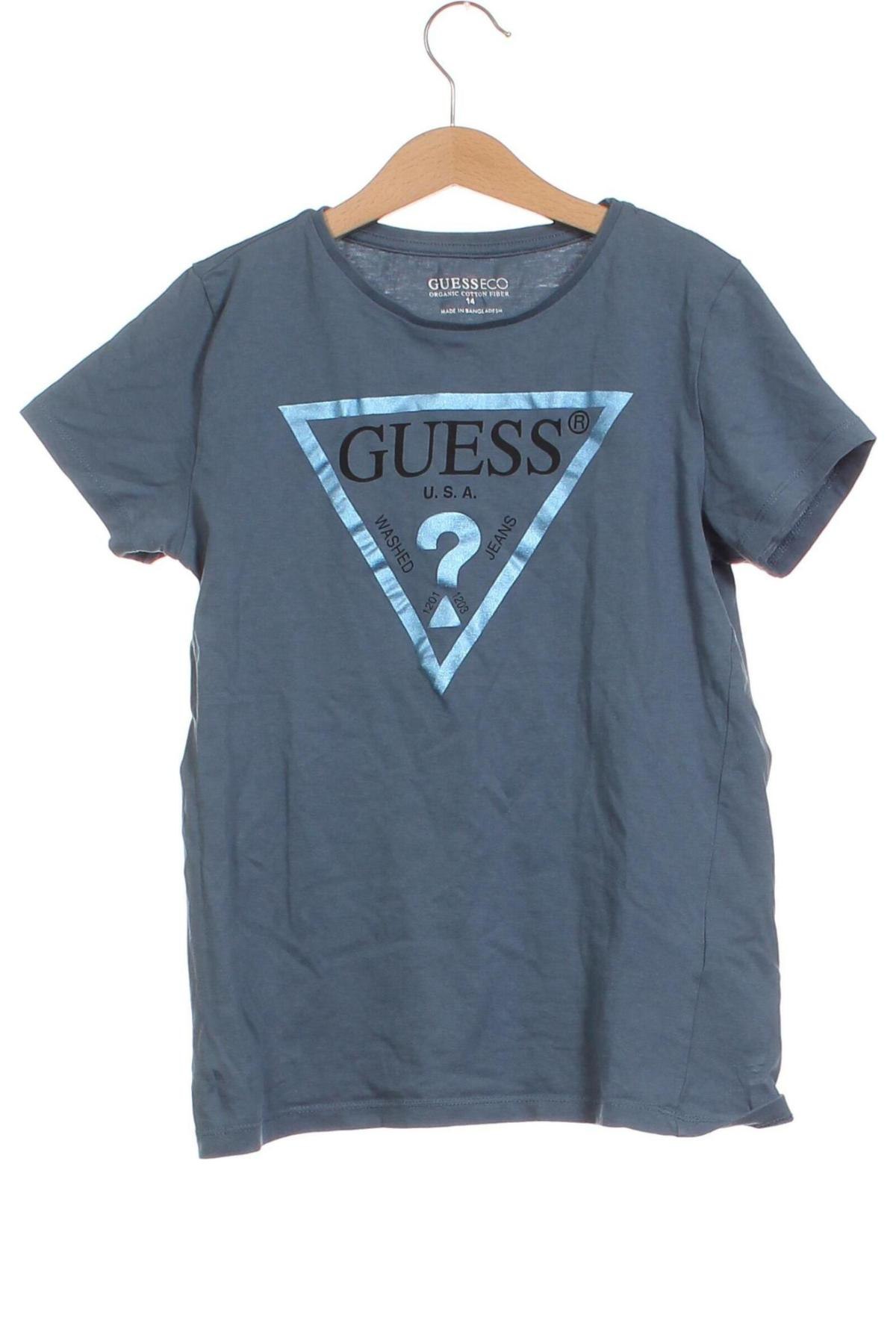 Детска тениска Guess, Размер 13-14y/ 164-168 см, Цвят Син, Цена 32,64 лв.