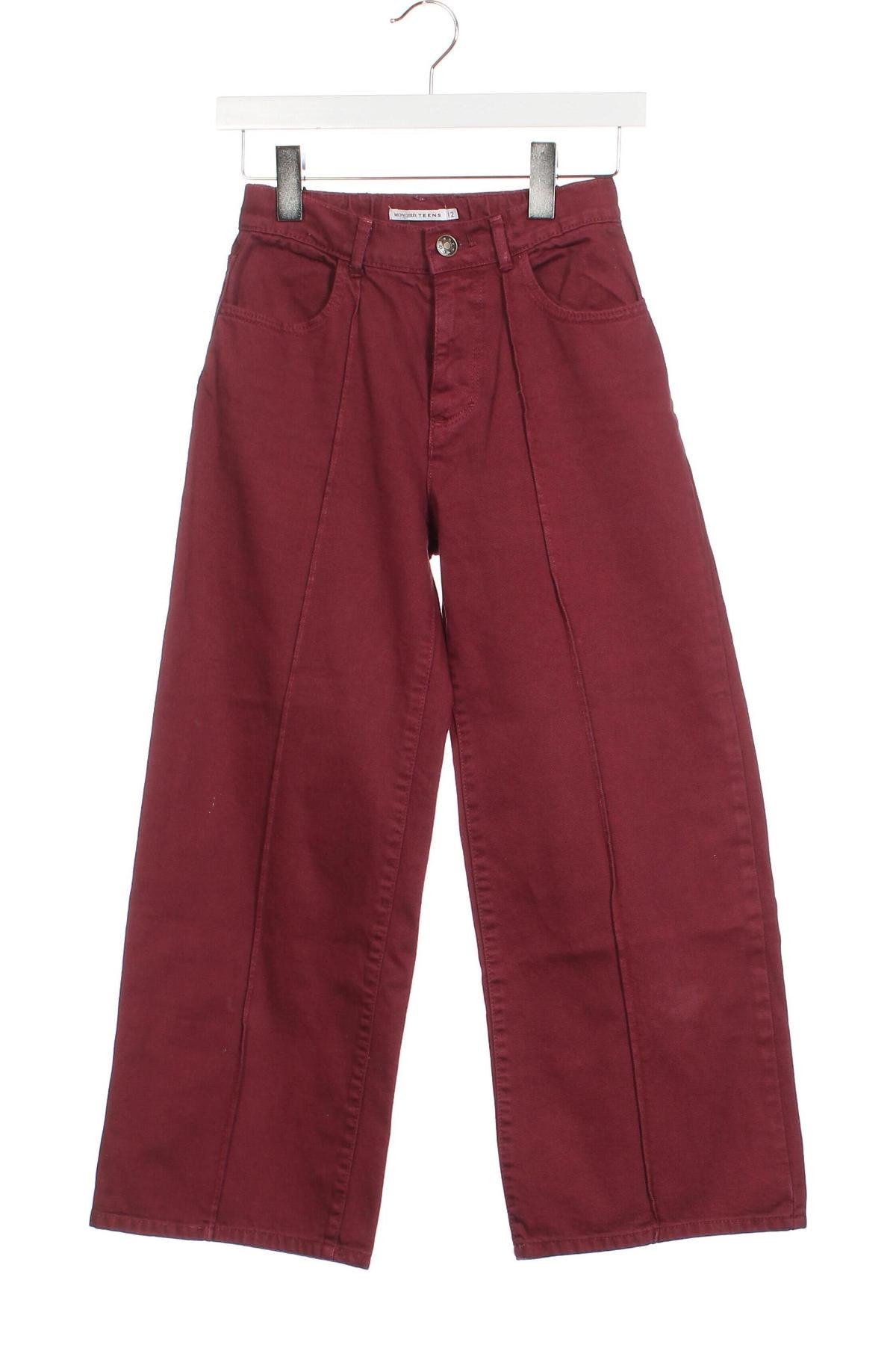 Kinderjeans Monoprix, Größe 12-13y/ 158-164 cm, Farbe Rot, Preis 22,49 €