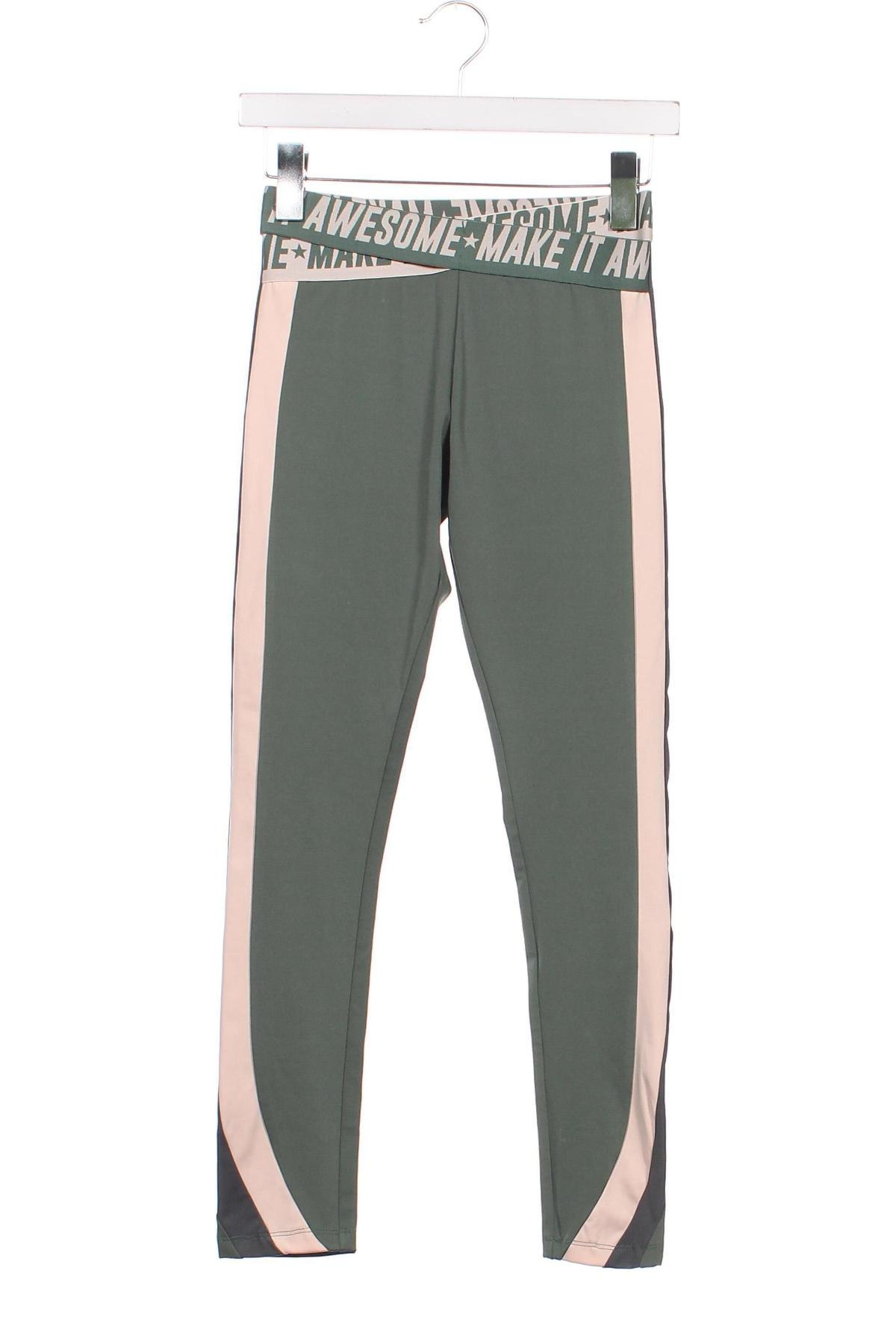 Detské legíny  Zara, Veľkosť 13-14y/ 164-168 cm, Farba Zelená, Cena  6,95 €