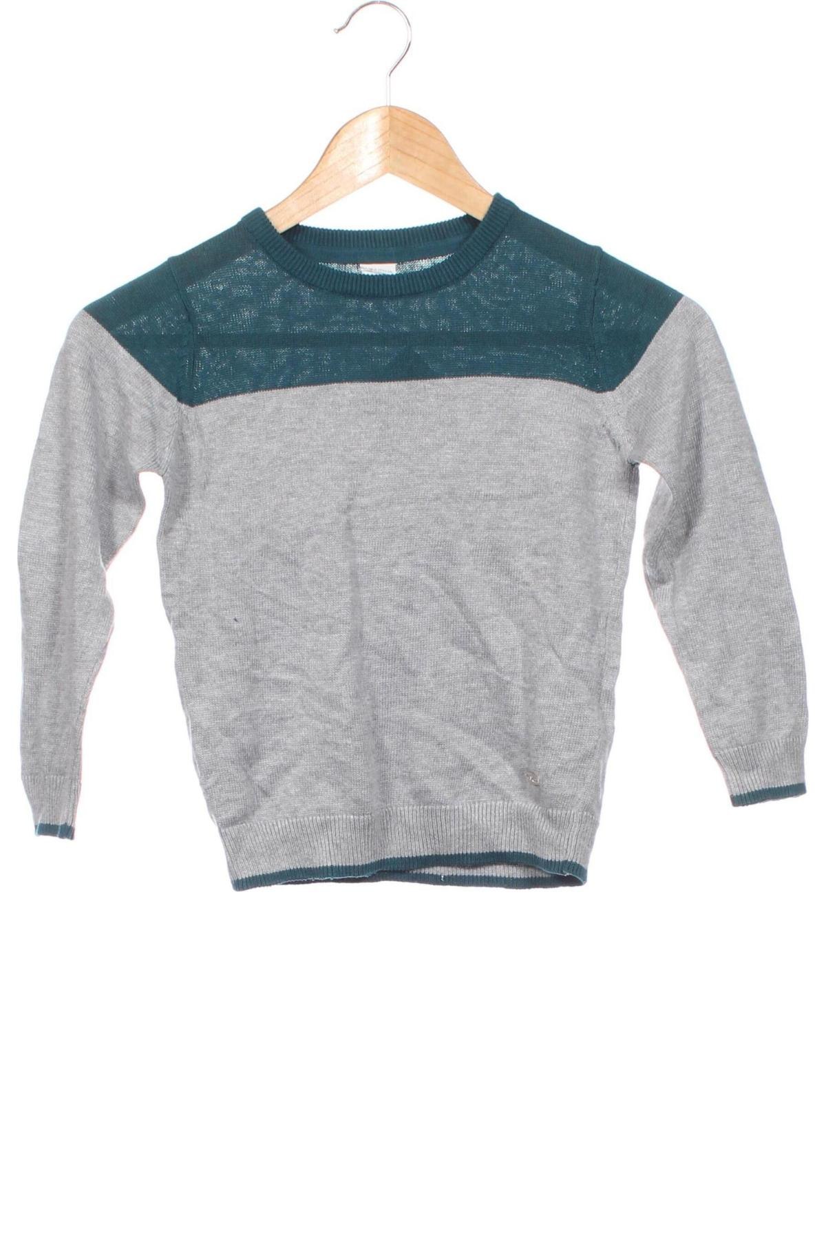 Kinderpullover Piazza Italia, Größe 4-5y/ 110-116 cm, Farbe Grau, Preis € 8,99