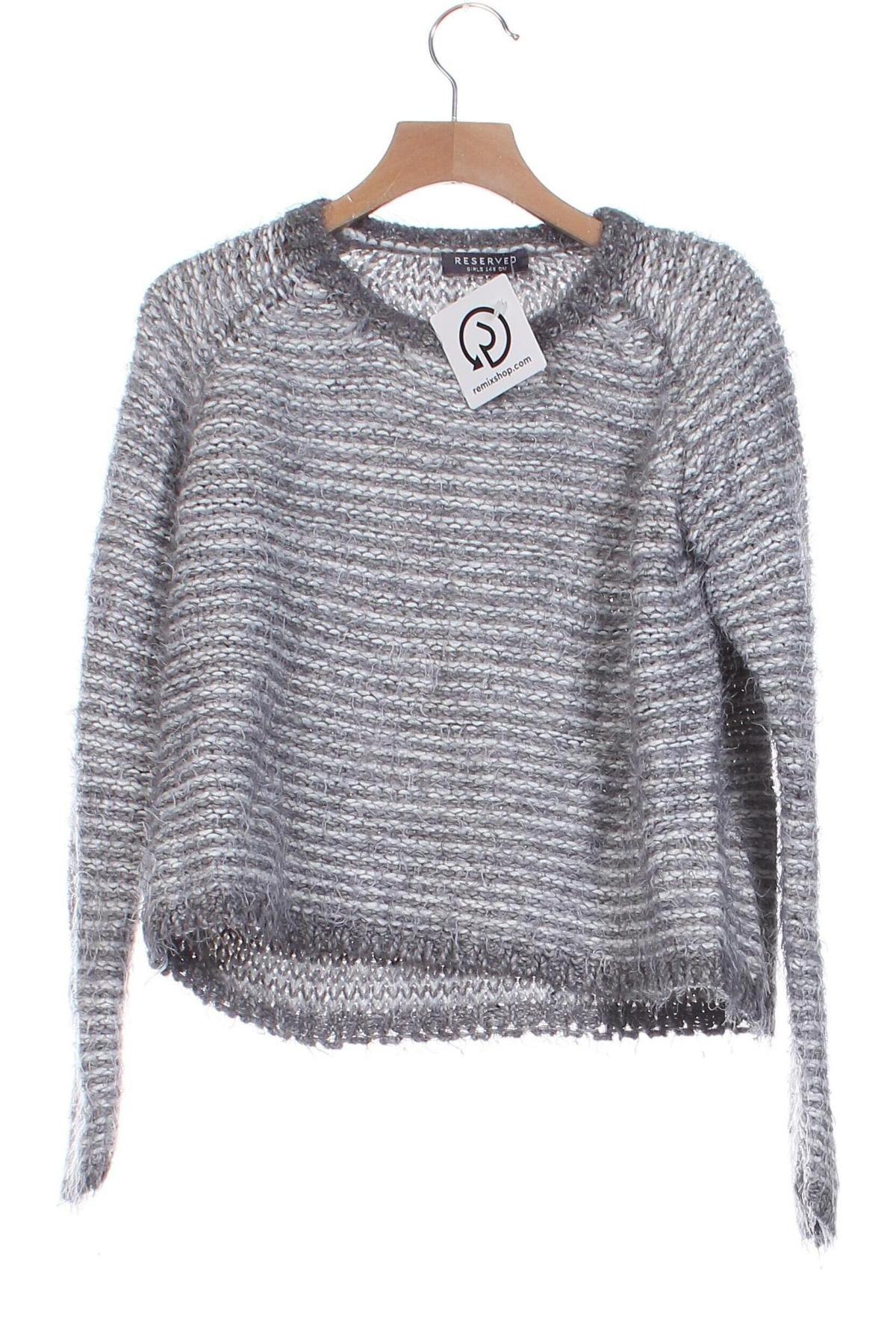 Kinderpullover Reserved, Größe 9-10y/ 140-146 cm, Farbe Grau, Preis 11,99 €