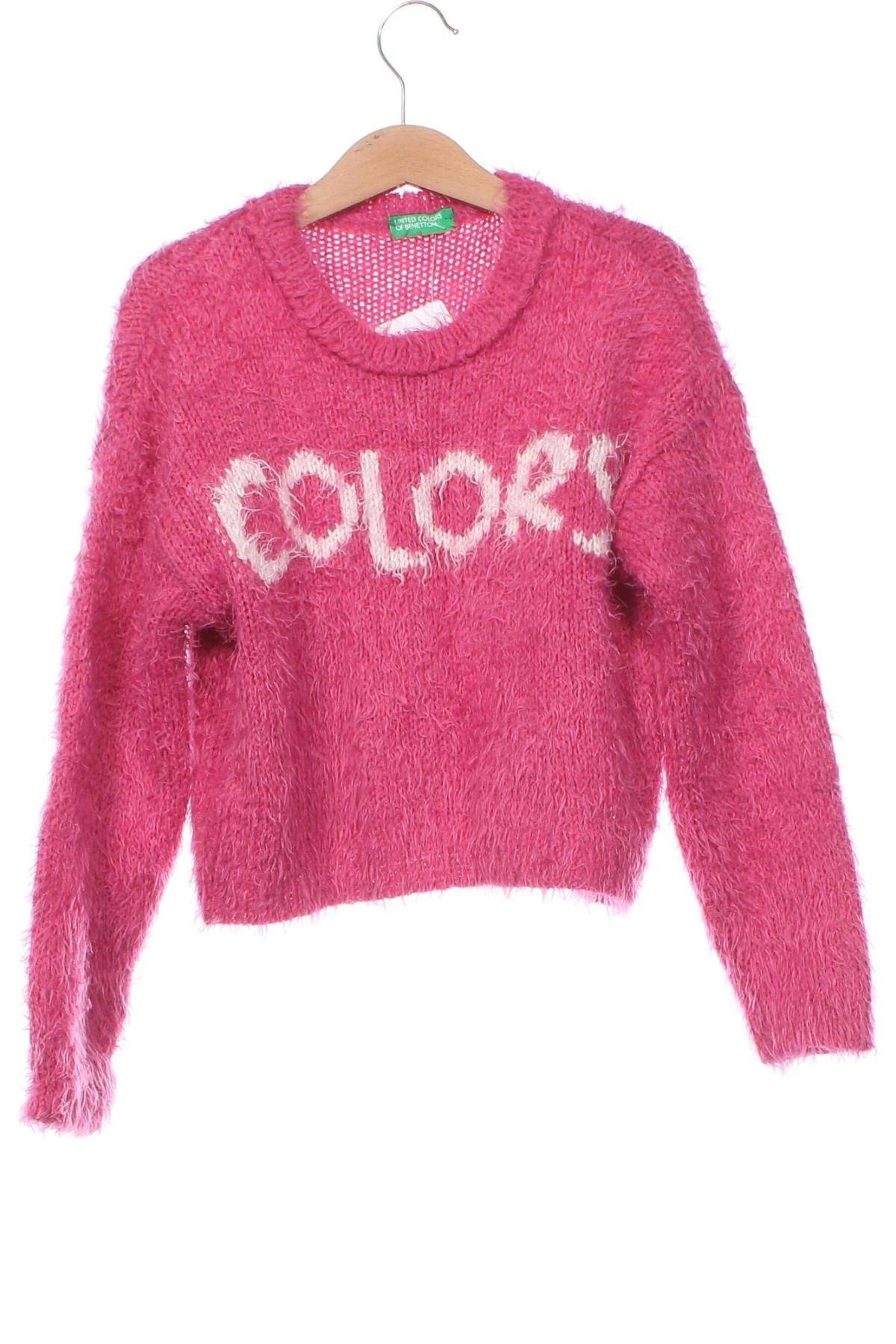 Pulover pentru copii United Colors Of Benetton, Mărime 5-6y/ 116-122 cm, Culoare Roz, Preț 90,03 Lei