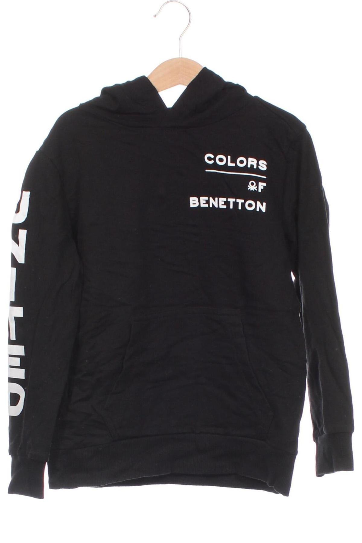 Gyerek sweatshirt United Colors Of Benetton, Méret 5-6y / 116-122 cm, Szín Fekete, Ár 5 899 Ft