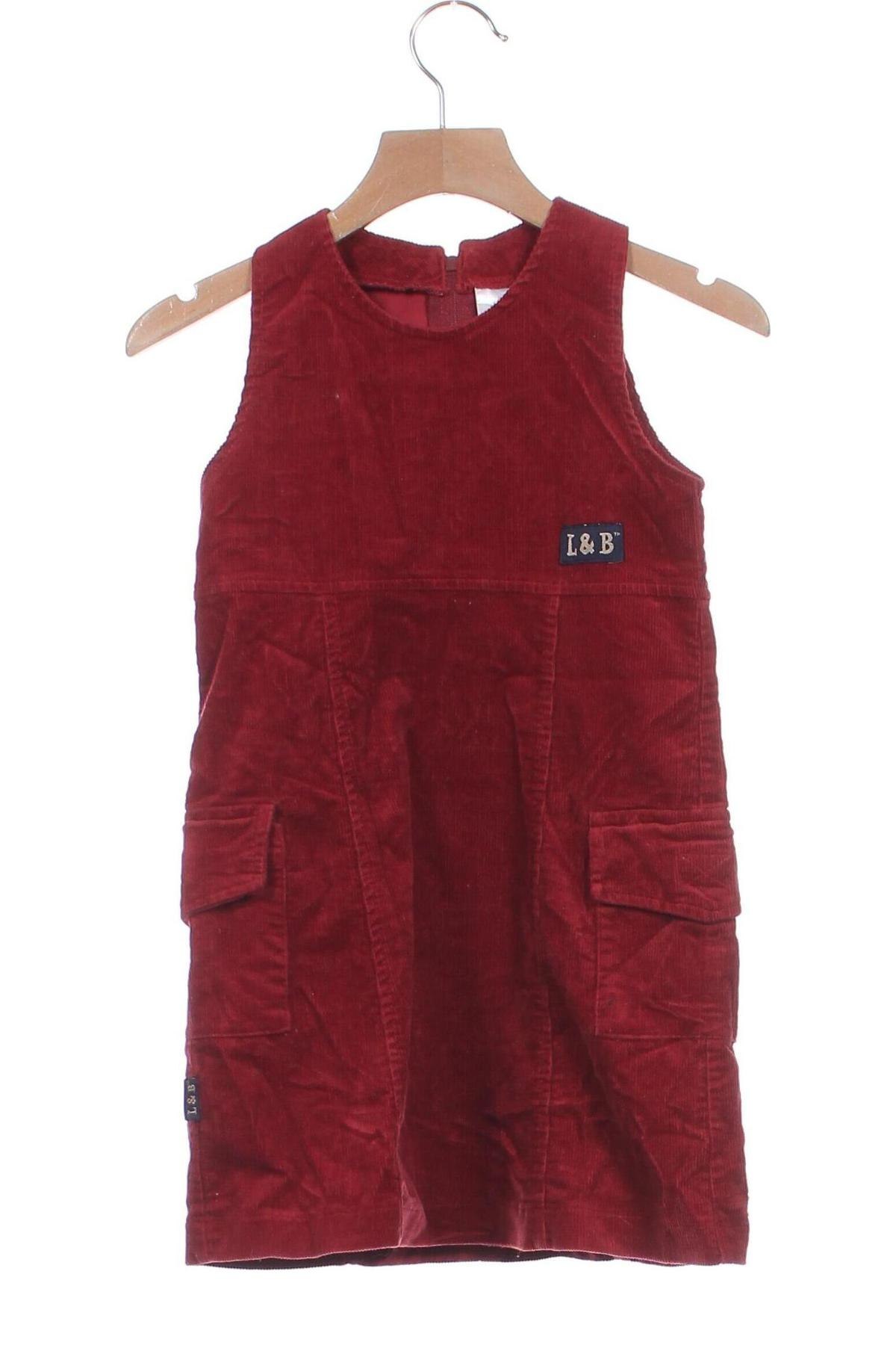 Kinder Latzkleid, Größe 18-24m/ 86-98 cm, Farbe Rot, Preis 16,99 €