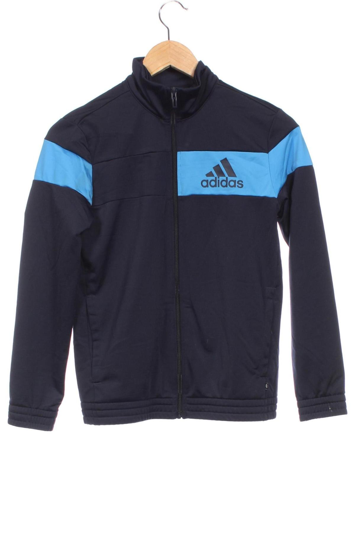 Dziecięca sportowa bluza Adidas, Rozmiar 10-11y/ 146-152 cm, Kolor Niebieski, Cena 98,99 zł