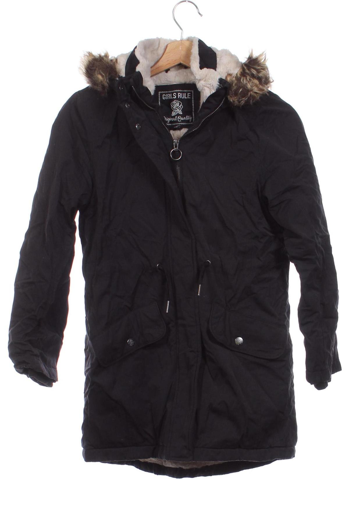 Kinderjacke Girls, Größe 10-11y/ 146-152 cm, Farbe Schwarz, Preis 20,49 €