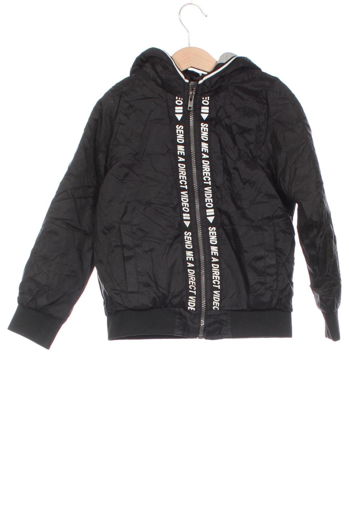 Kinderjacke Piazza Italia, Größe 4-5y/ 110-116 cm, Farbe Schwarz, Preis 21,99 €