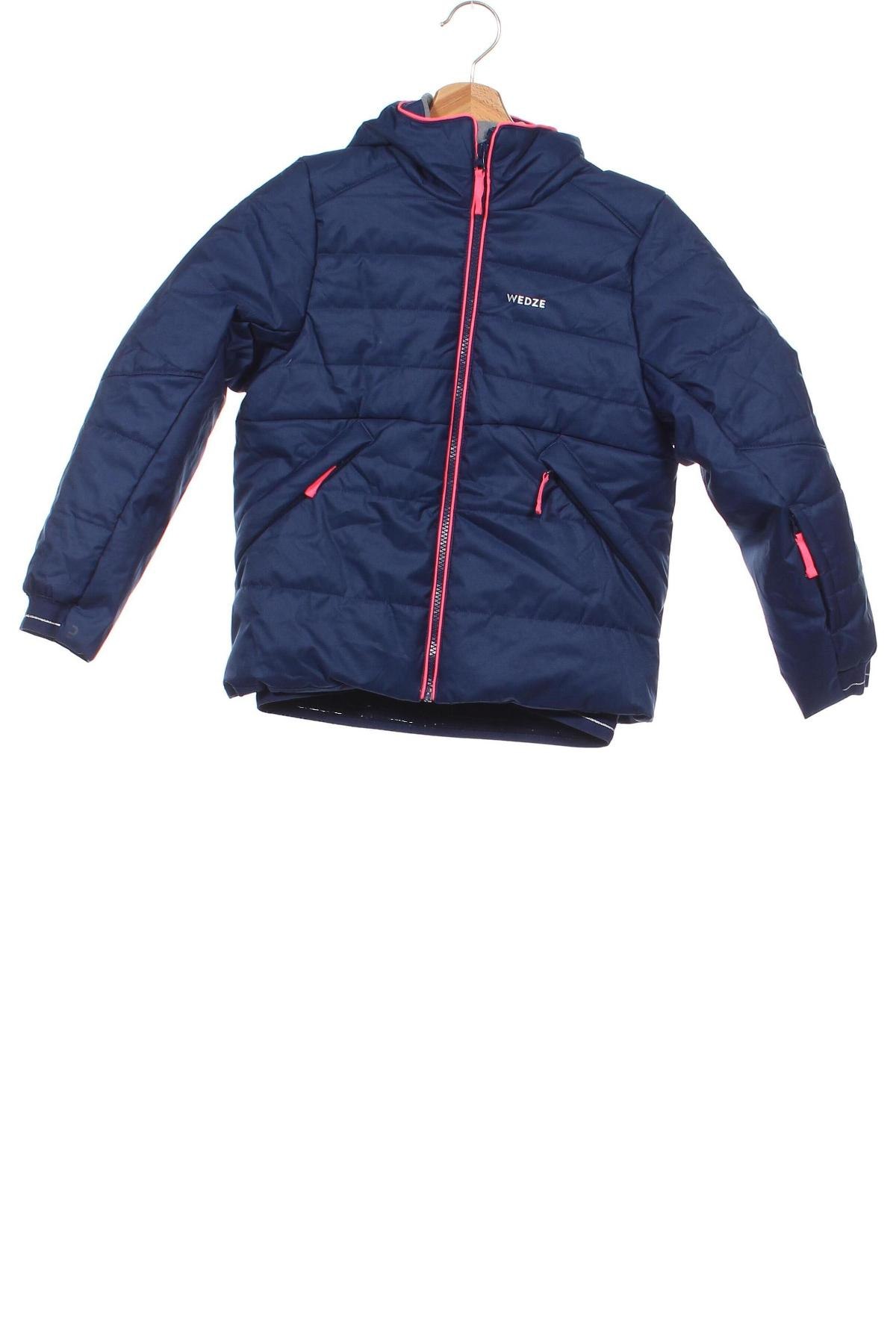 Kinderjacke für Wintersport Wedze, Größe 5-6y/ 116-122 cm, Farbe Blau, Preis 27,49 €