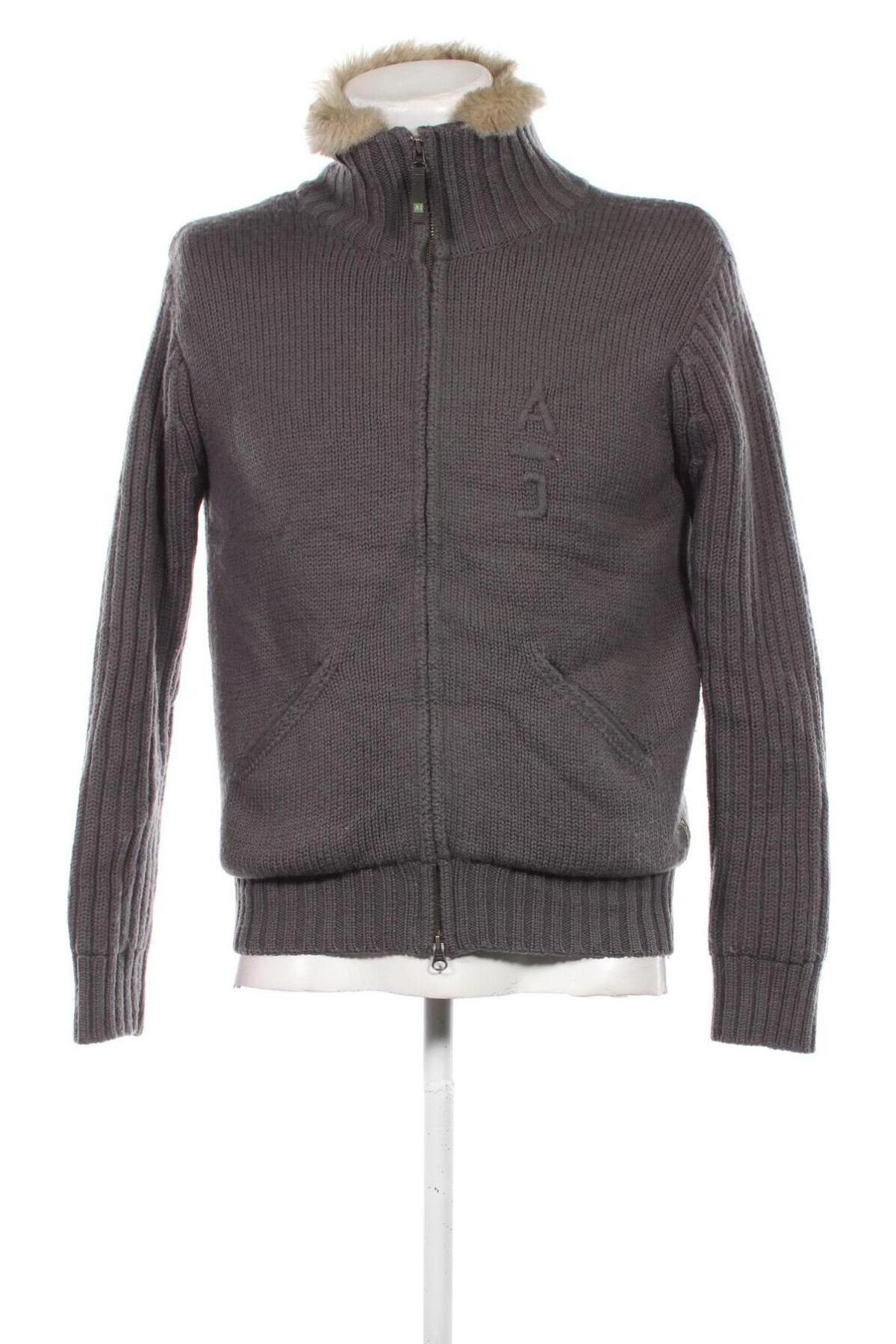 Herren Strickjacke Armani Jeans, Größe M, Farbe Grau, Preis € 95,99