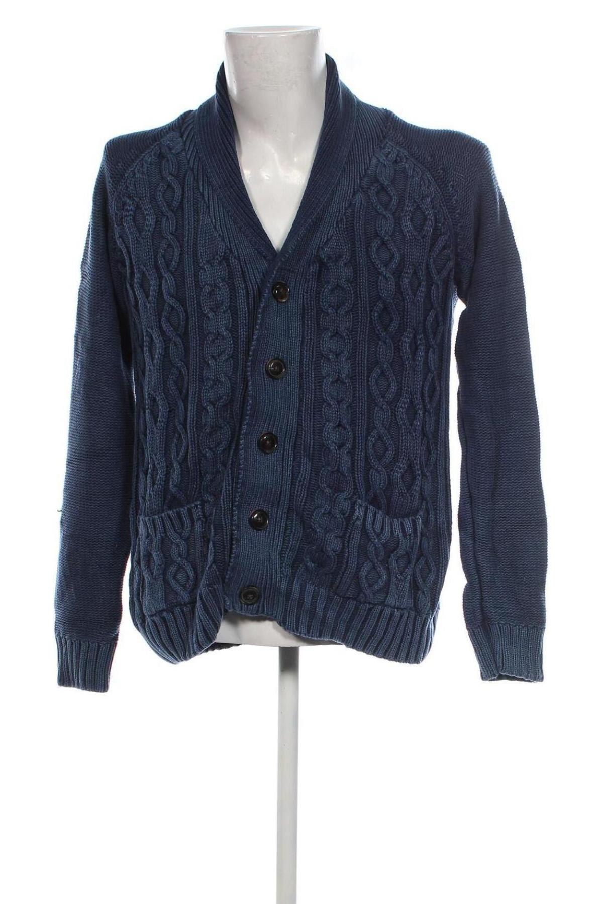 Herren Strickjacke Dstrezzed, Größe L, Farbe Blau, Preis 43,49 €