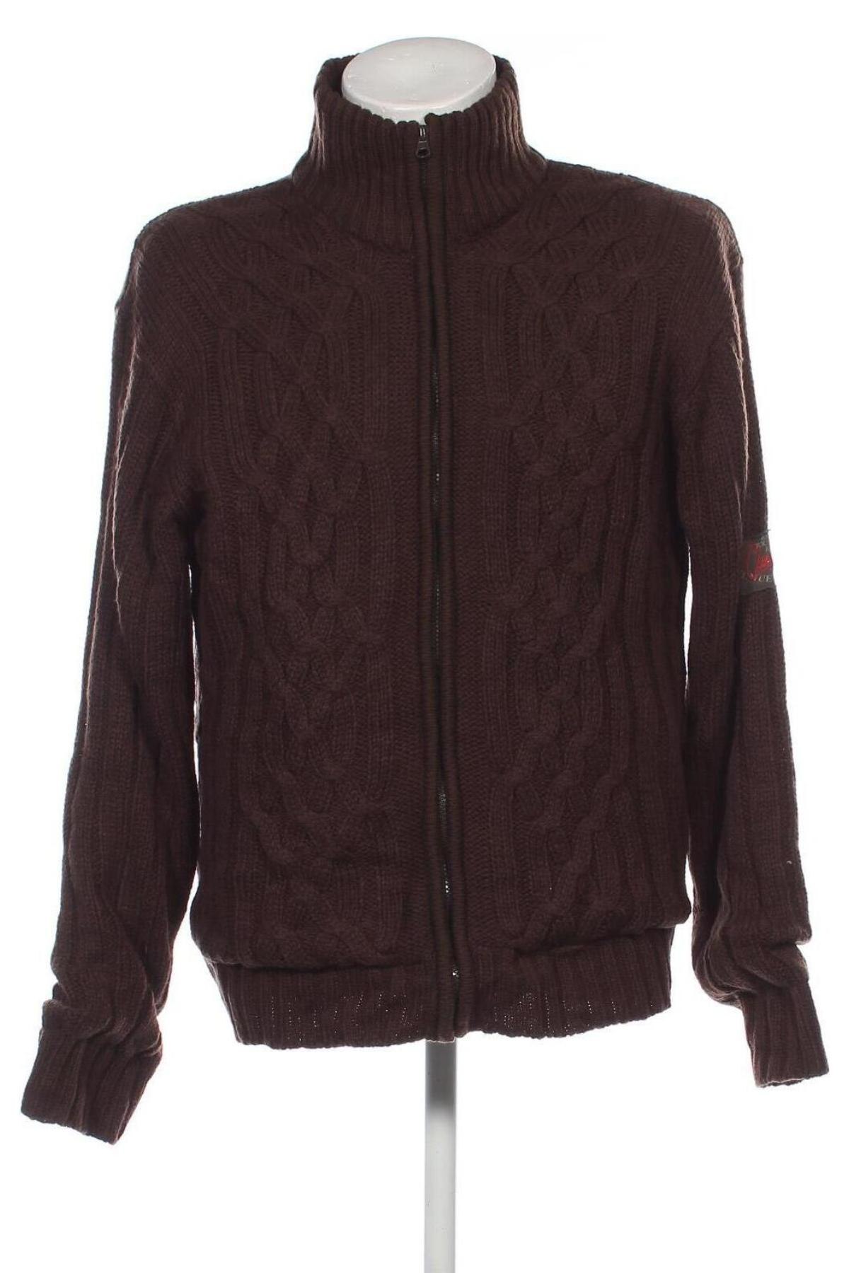 Herren Strickjacke New Roads, Größe XL, Farbe Braun, Preis 27,49 €